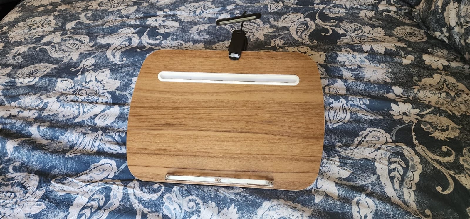 ERGONOV Book Pillow Stand with 6500K Reading Light, Hands Free Book Holder - Comfortable Lap Book Stand for Reading in Bed customer photo 2