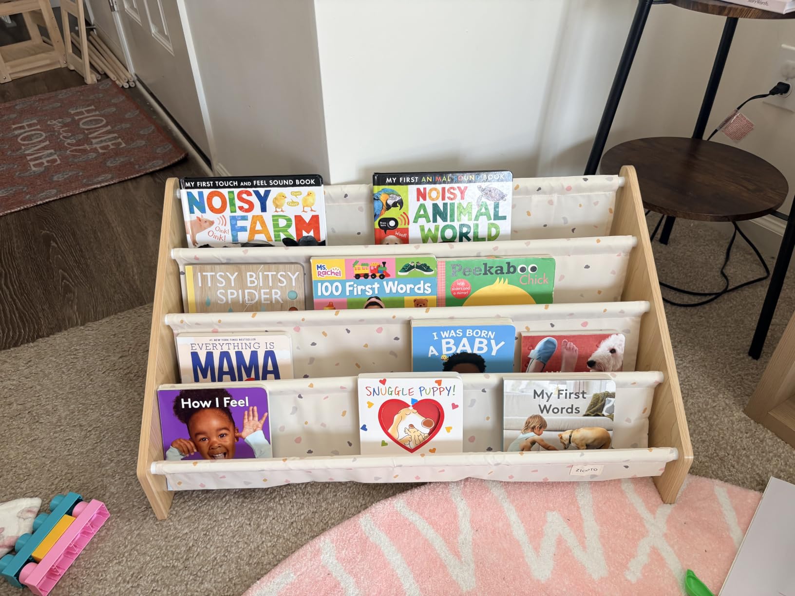 Decorative Wooden Bookshelf for Kids Rooms - Easy Install Montessori Book Shelf | Keeps Plenty of Books Neatly Organized and Within Reach for Toddlers - Book Shelf for Baby's Bedroom or Playroom Decor customer photo 1