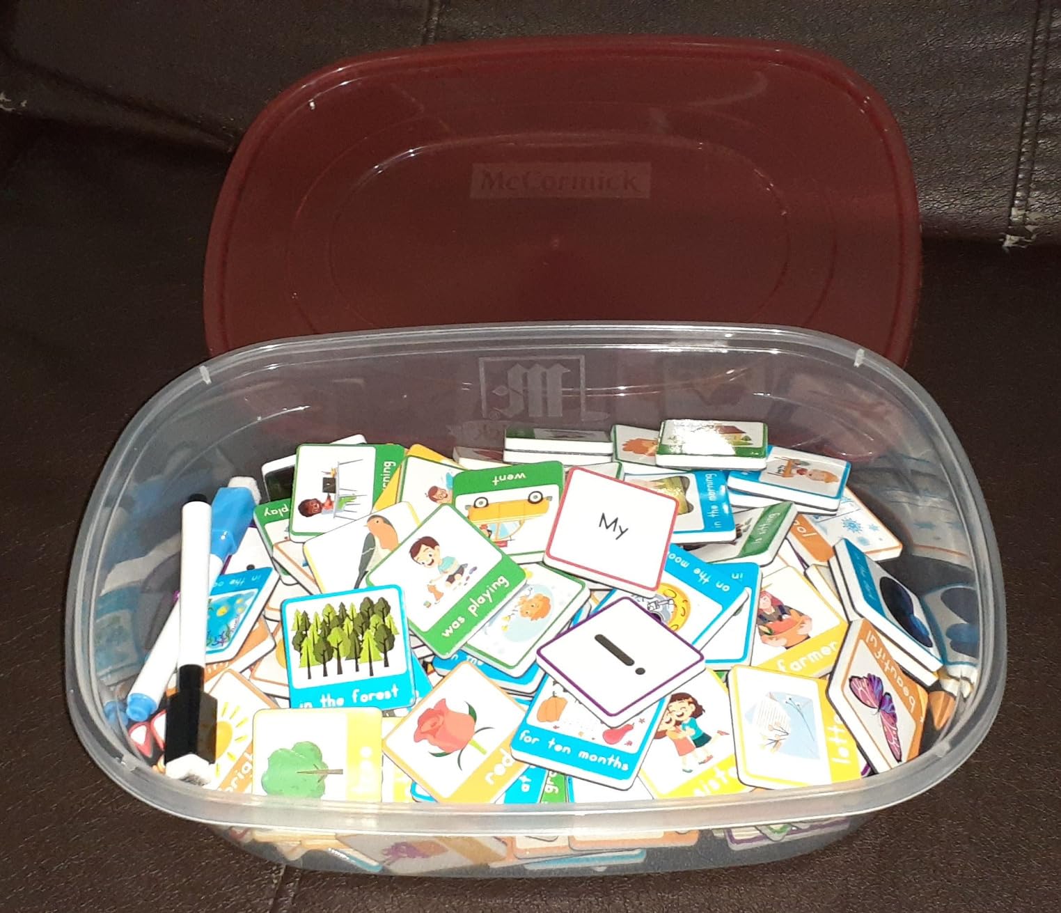 104 PCS Sentence Building for Kids Simply Magic - Sentence Building Magnets | Learn to Read with Sentence Building & Sight Word Magnets Games, Kids Vocabulary Builder, Speech Speak Spell Games for Kids customer photo 2