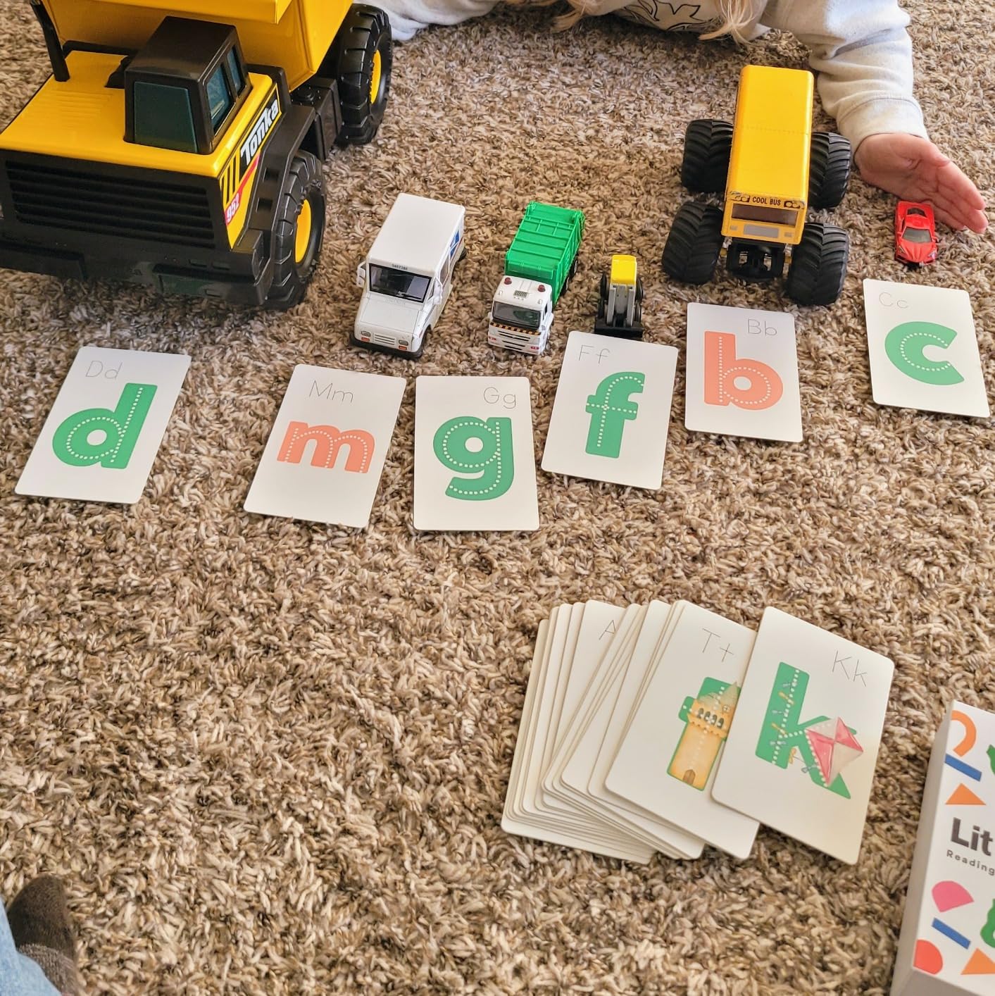 Lit Letters Phonics Flashcards - Preschool ABC Sounds for Early Reading customer photo 1