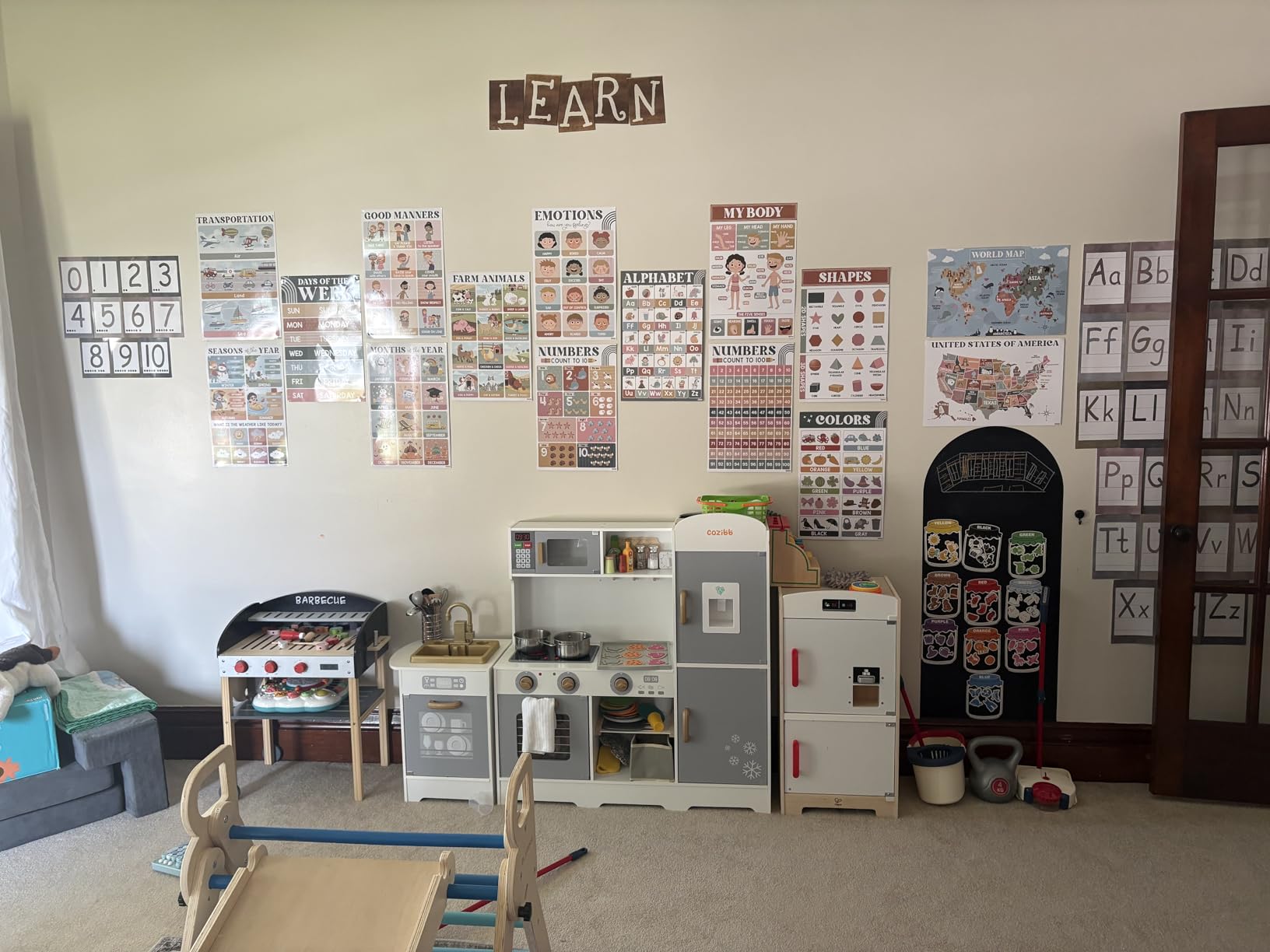 BEAWART BRIGHTENKIDZ Phonics Posters, 15 Pack 11x17 Boho ESL Educational | Classroom Decor, Vowel Posters, Sound Wall Phonics Routine customer photo 1