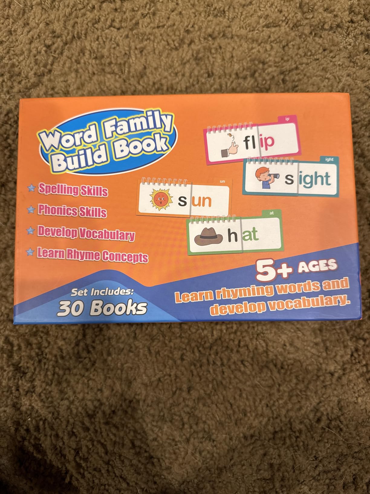 Phonics Flash Cards Word Family Build Book,Learn to Read 30 Read and Rhyme Flip Books,Sight Words Flash Cards Kindergarten Phonics Flip Books for Kids Classroom Homeschool Preschool Learning Activity customer photo 1