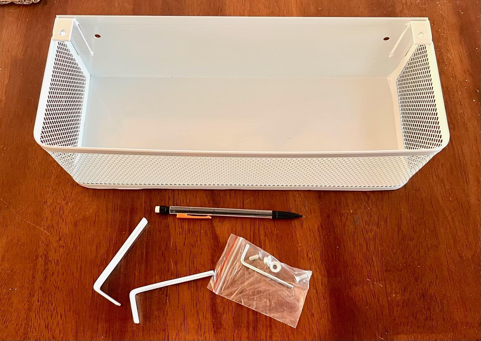 Bedside Caddy Shelf for Bunk Bed, White | Large Capacity, Easy Install for Dorm Bed College Dorm Room Essentials customer photo 2