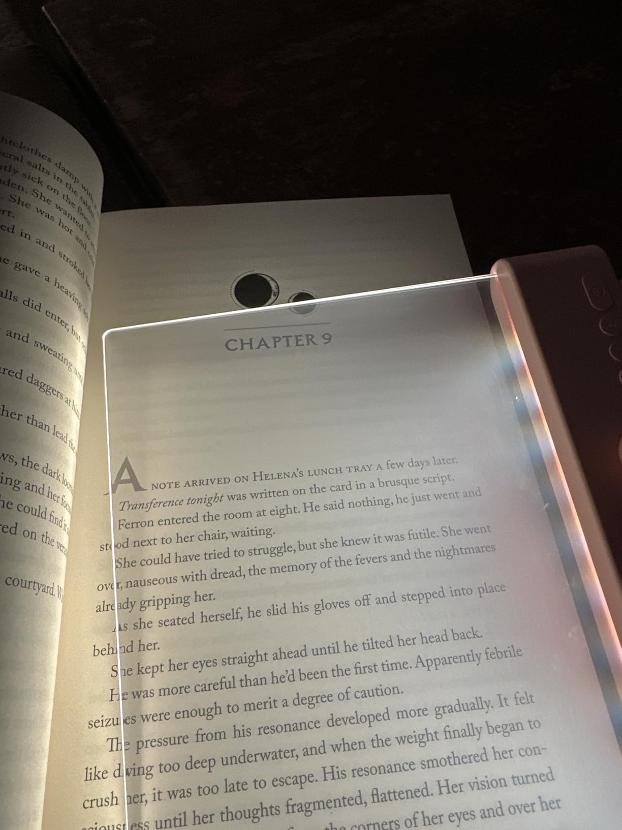 Flat Book Light, Rechargeable LED Reading Light for Reading in Bed at Night | Dimmable Book Full Page Light with 3 Color Temps & Timer, Clear Panel Plate Lamp Bookmark Light, Gift for Readers Book Lovers customer photo 1