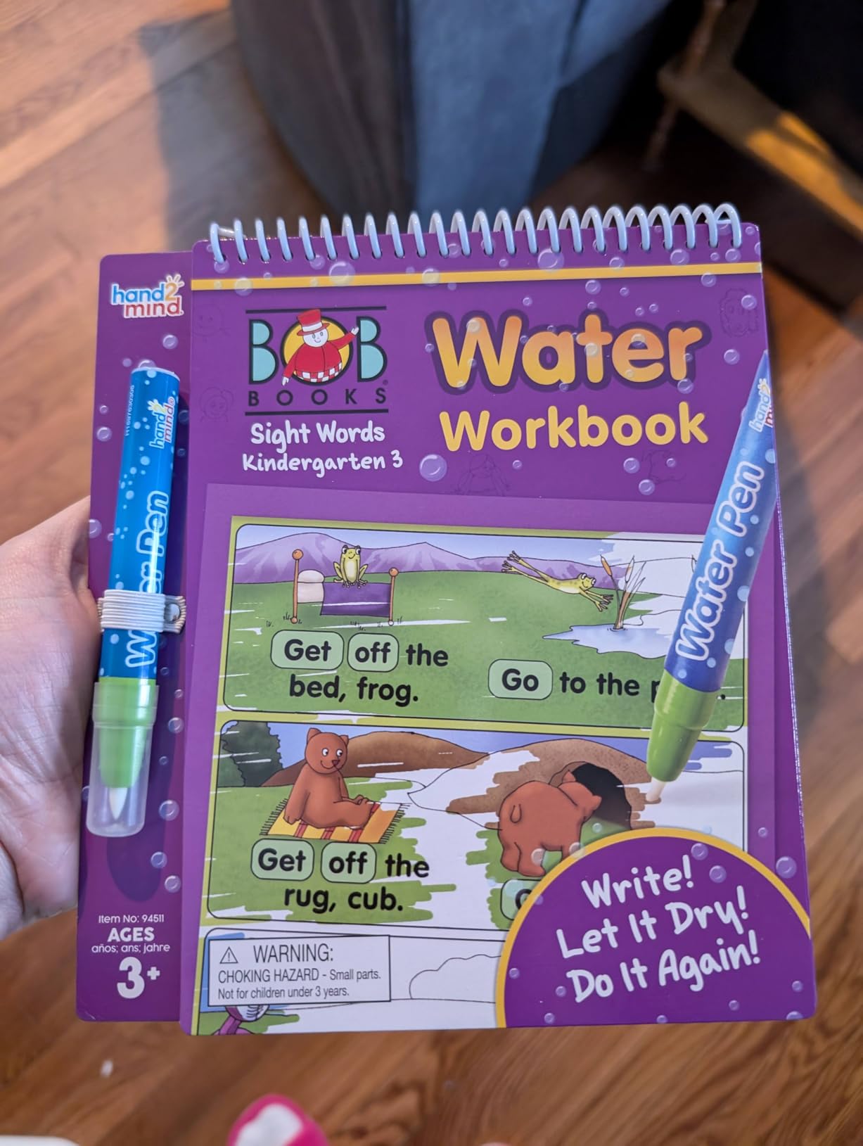 hand2mind Bob Books Water Workbook- Sight Words Kindergarten 3, Water Reveal Coloring Book for Toddlers, Mess Free Painting, Learn to Read, Quiet Time Activities for Kids 3-5, Kids Travel Must Haves customer photo 1