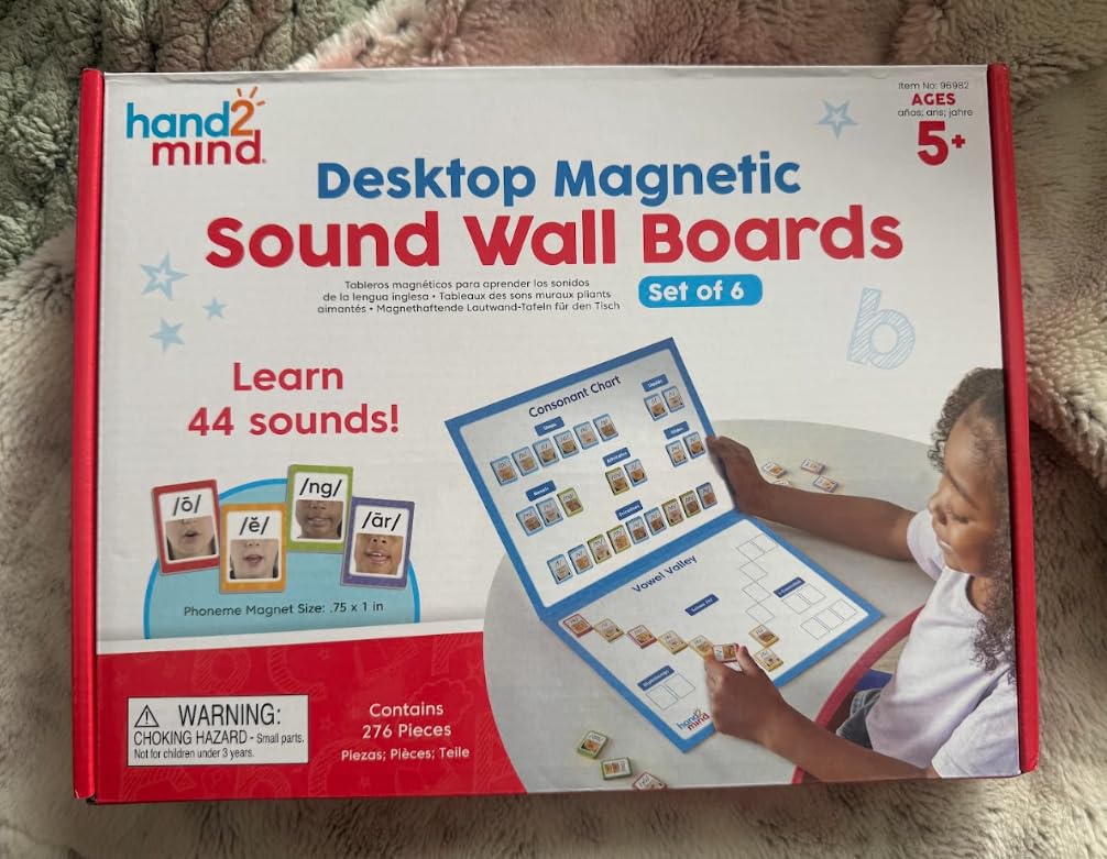 hand2mind Desktop Magnetic Sound Wall Boards, Set of 6, Ages 5+ | Letter Sounds, Phonemic Awareness, Speech Therapy Materials customer photo 1