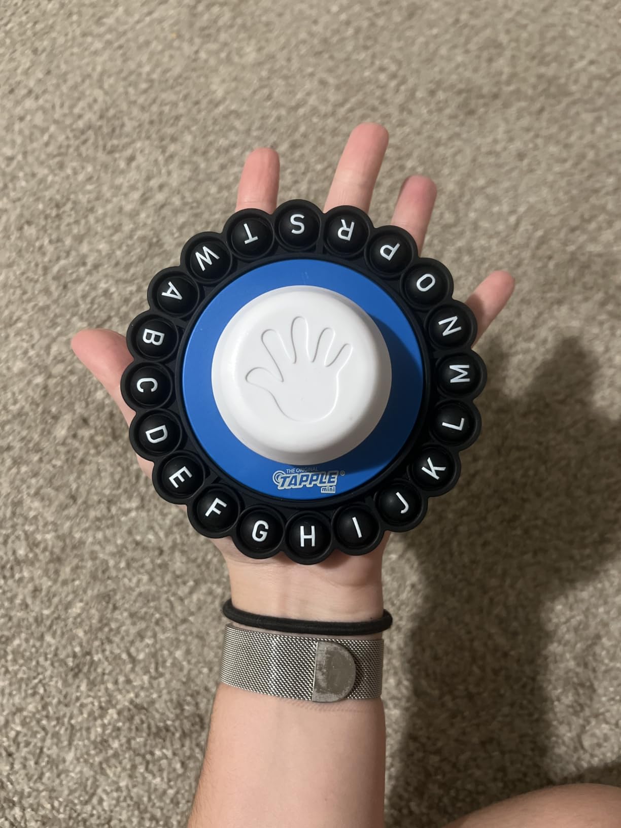 The Original Tapple Mini, Travel Sized Word Game for Family & Kids, Choose a Category & Race Against Time, Portable Pop Wheel With 36 Cards, Fun Educational Toy & Game for Ages 8+, Quick Play Anywhere customer photo 1