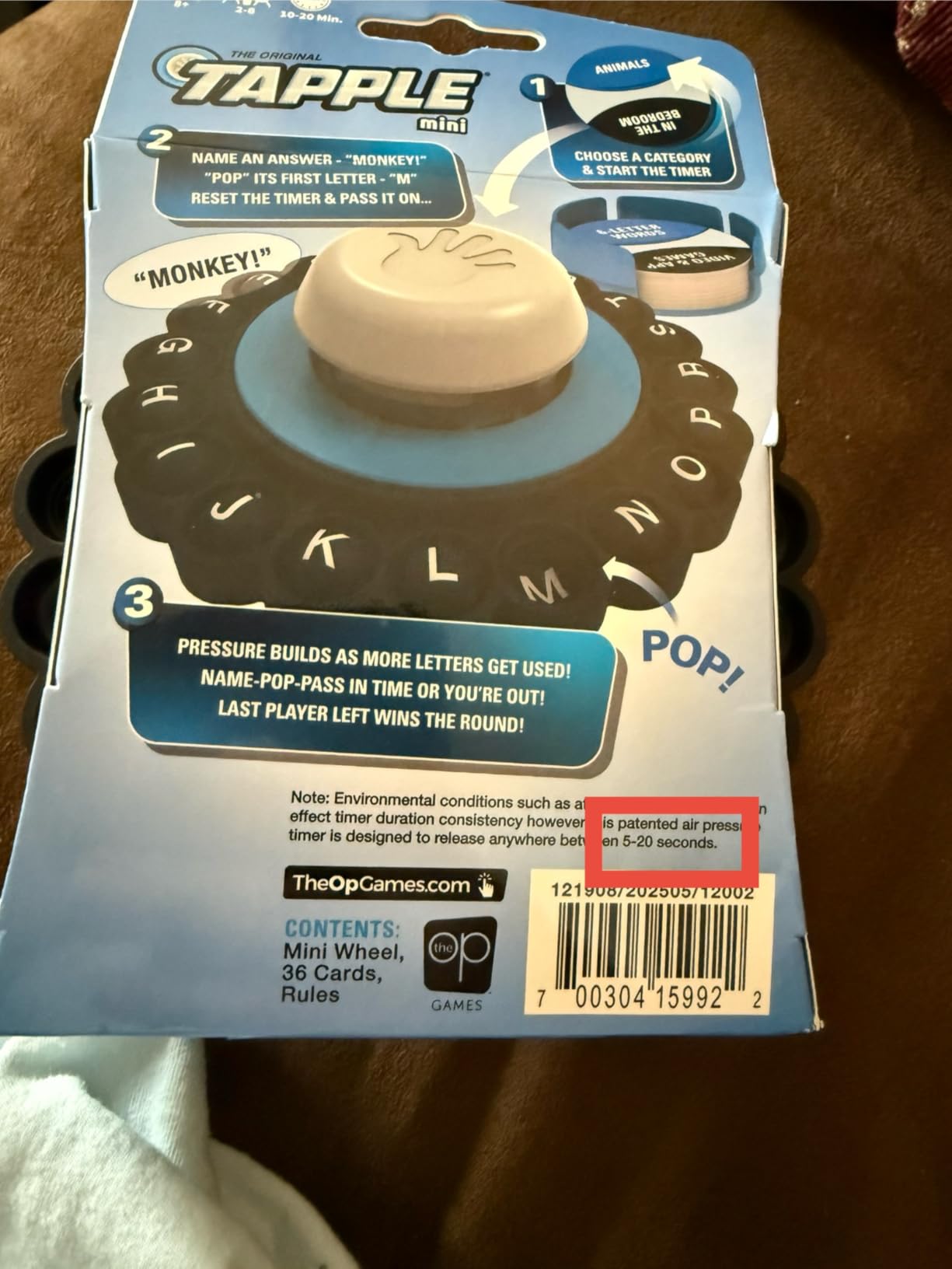 The Original Tapple Mini, Travel Sized Word Game for Family & Kids, Choose a Category & Race Against Time, Portable Pop Wheel With 36 Cards, Fun Educational Toy & Game for Ages 8+, Quick Play Anywhere customer photo 2