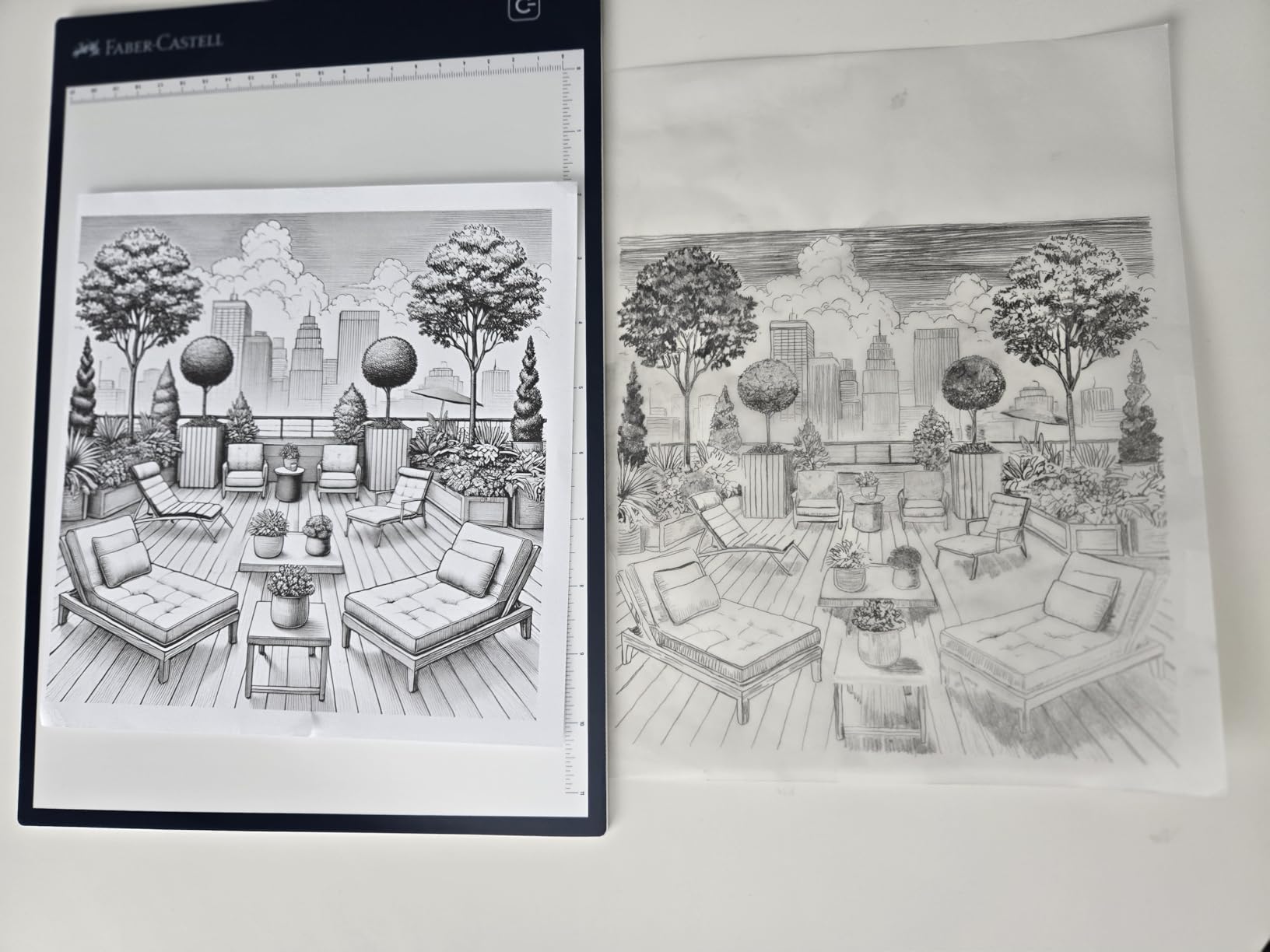 Faber-Castell LED Light Tracing Board: Adjustable Light Up Drawing Board, LED Drawing Pad, Tracing Light Box, Back to School Art Supplies for Artists, Hobbyists & Adults customer photo 1