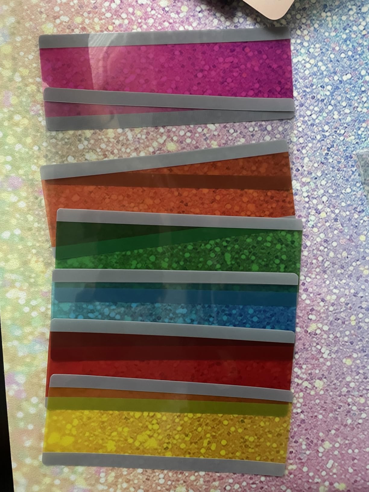 16 Pieces Guided Reading Strips with 2 Sizes - Colored Overlay Dyslexia Reading Tools, Highlight Line Reading Bookmarks for Students & Teachers customer photo 2