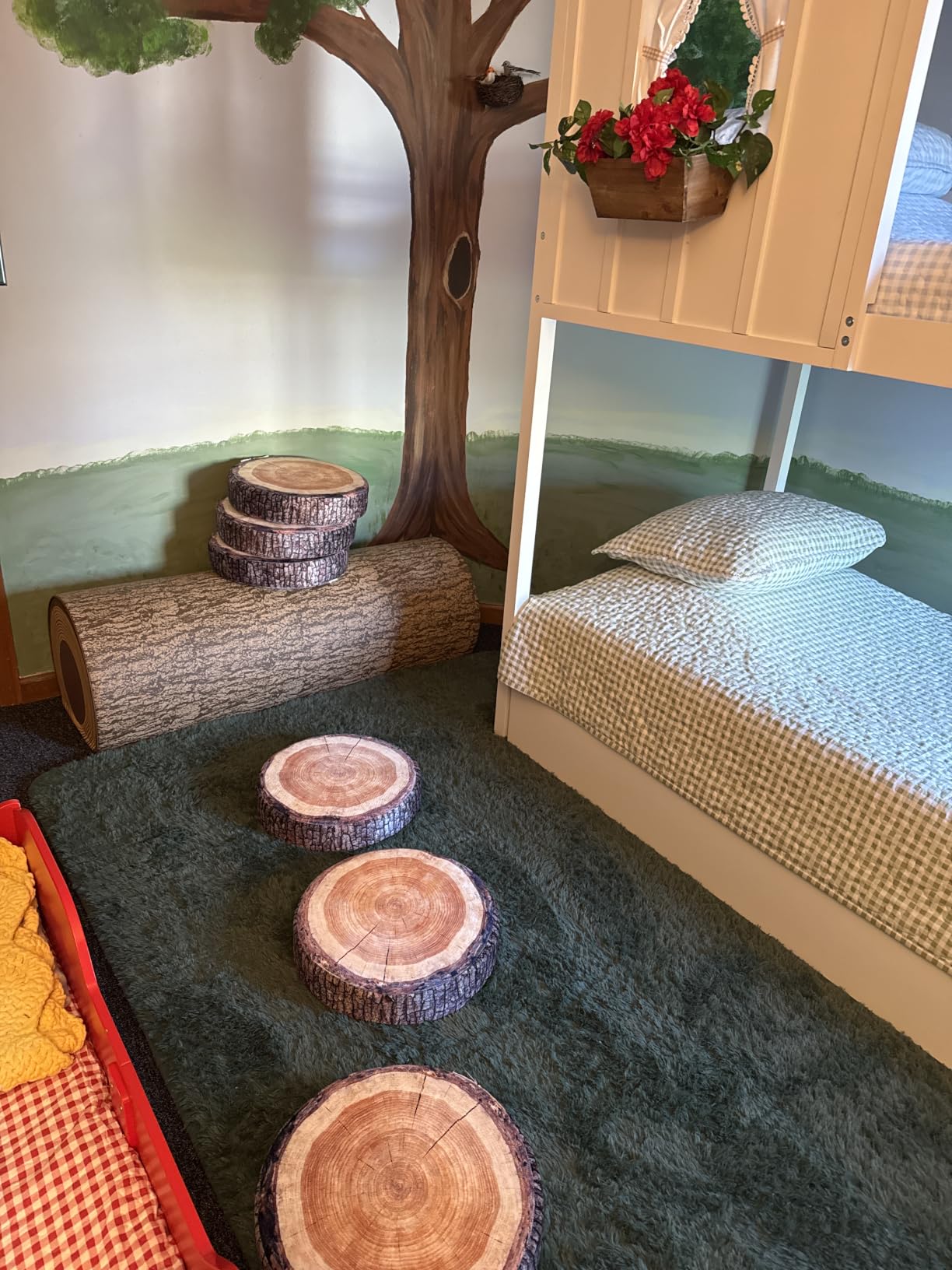 Degrees of Comfort 8Pcs Round Floor Cushions for Kids, Waterproof Flexible Seating for Classroom Elementary, Safe Smolder Resistance Sitting Pillows with Handles, 15-inch, Lovely customer photo 1