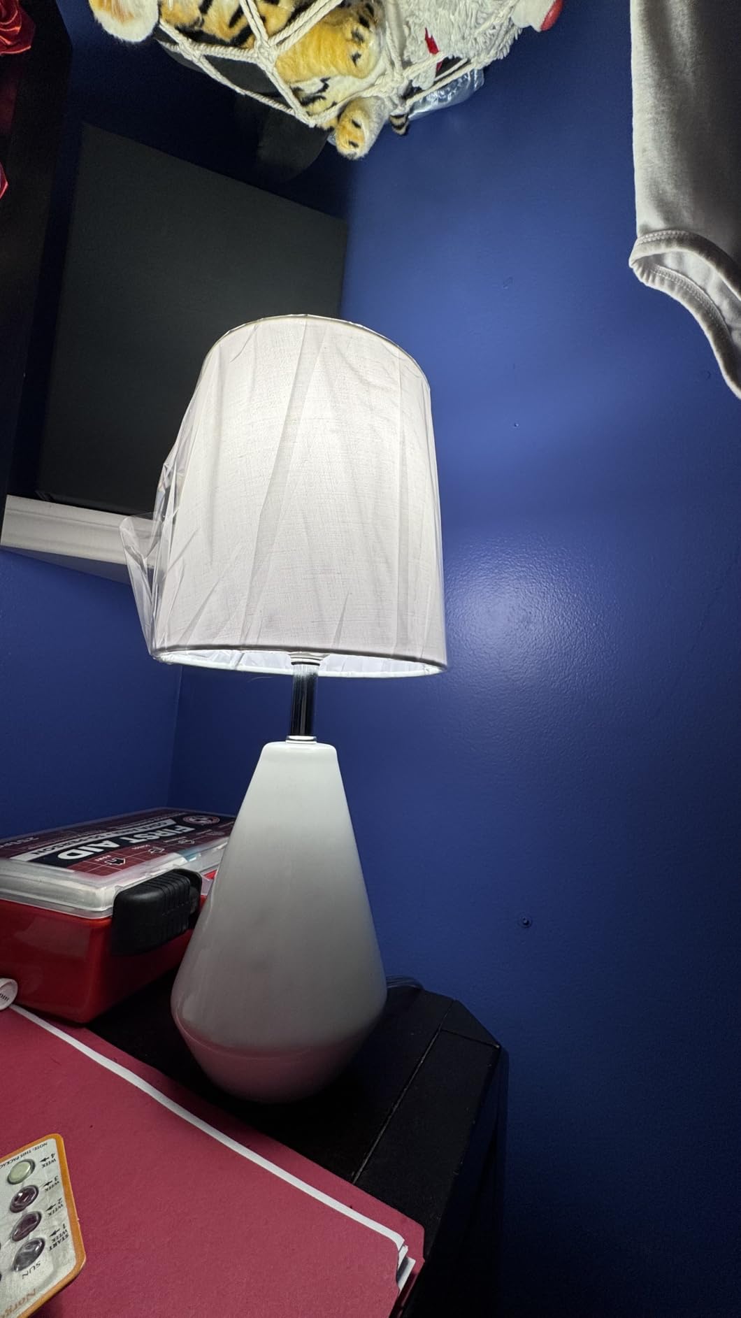 Small Bedside Table Lamp for Bedroom - Reading Desk Lamp with 3 Color Temperatures, 15.5
