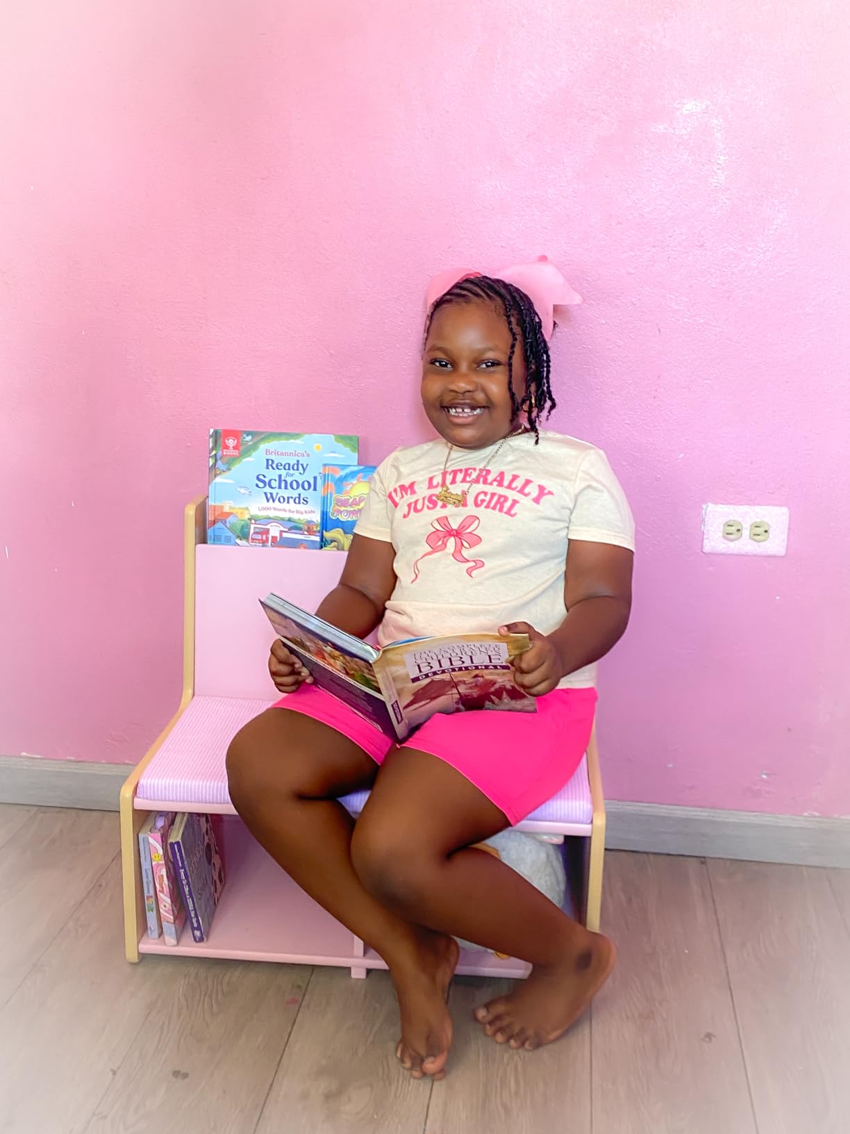 Delta Children - GapKids Reading Nook with Padded Bench - Greenguard Gold Certified, Pastel customer photo 2