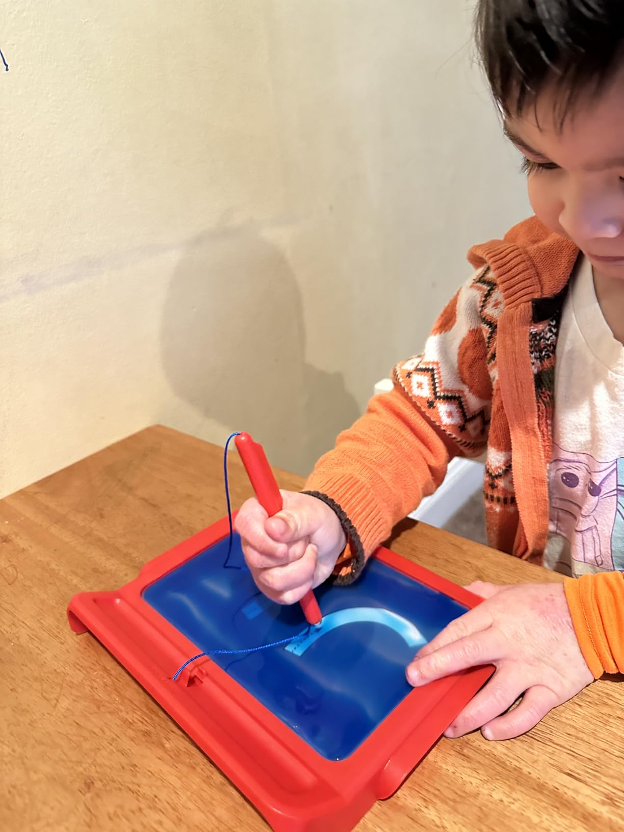 hand2mind Cursive Letter Tracing Sensory Pad, Tracing Board, Ages 3+ | Reusable Handwriting Practice for Kids, Cursive Alphabet Learning Toys, Fine Motor Activities, Writing Center for Classroom customer photo 1