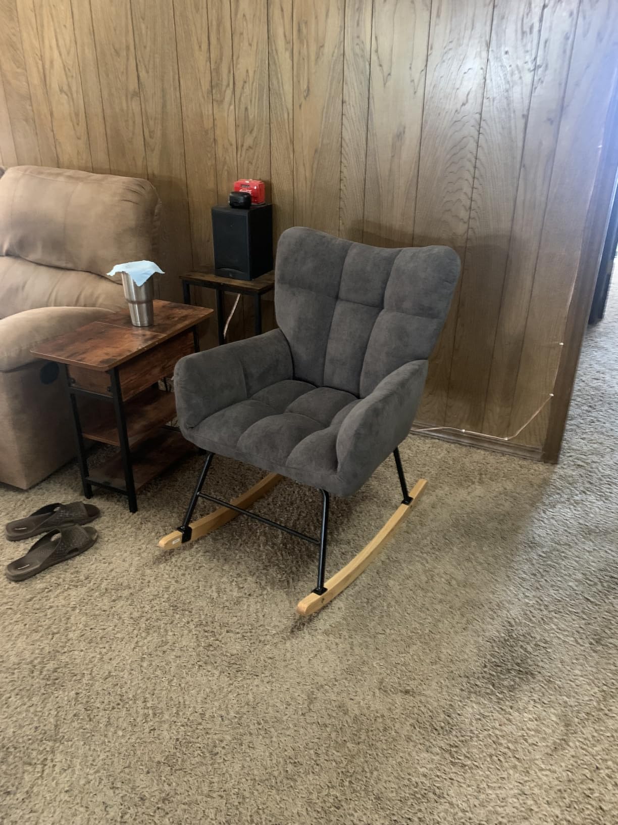 Nursery Rocking Chair, Rocking Chairs for Nursery, White customer photo 1