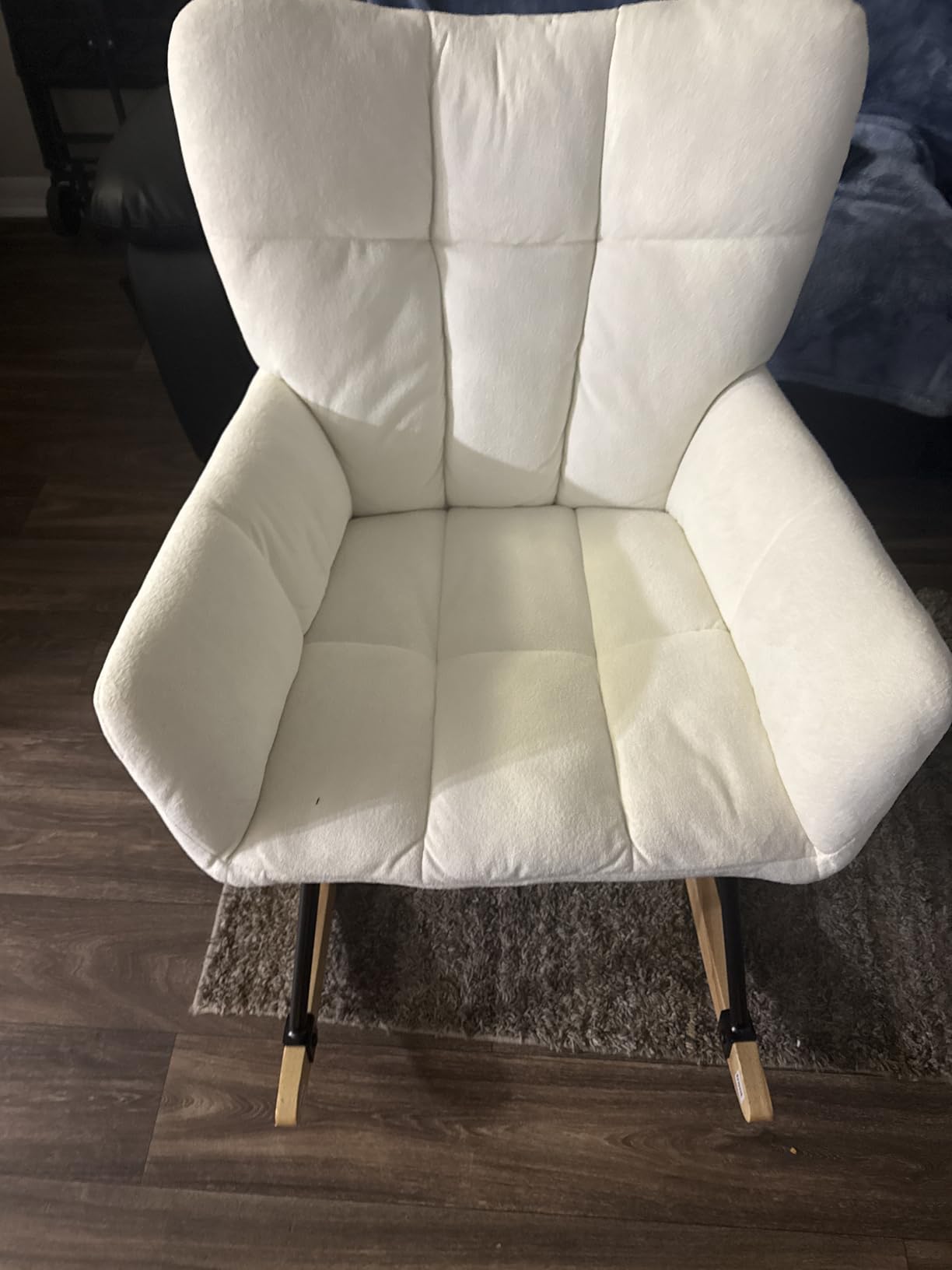 Nursery Rocking Chair, Rocking Chairs for Nursery, White customer photo 2