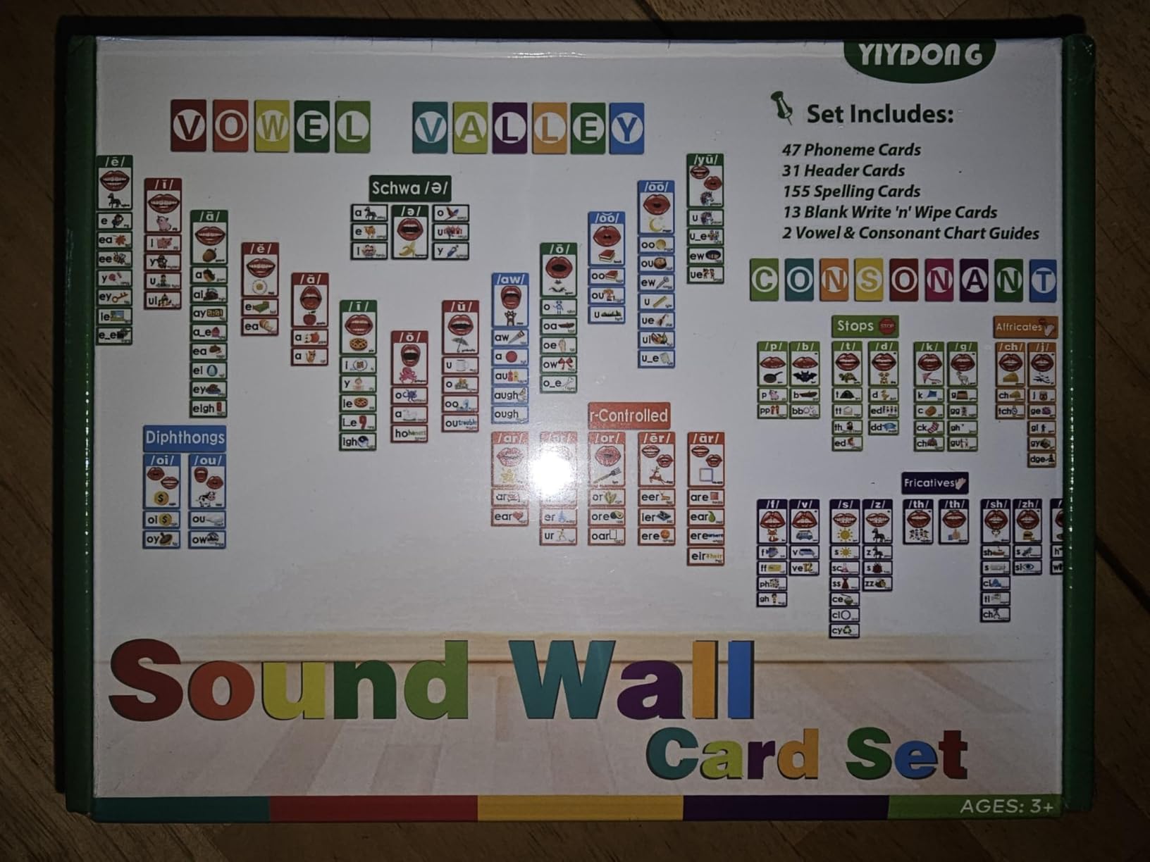 248 Pcs Sound Wall Classroom Phonics Kit Vowels Consonants Sound Wall Posters Science of Reading ESL Phoneme Speech Reading Bulletin Board customer photo 2