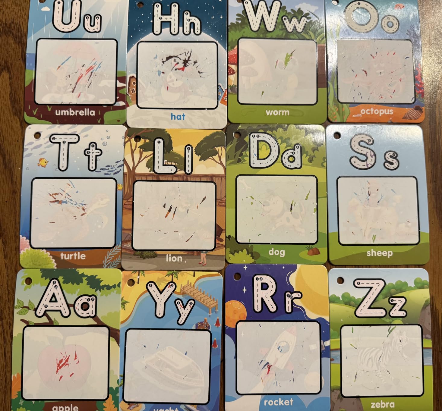 Coogam Water Coloring Alphabet Cards, Aqua Painting Water Drawing 26 Letters ABC Words, Montessori Educational Learning Toy Gift for 3 4 5 Year Old Kids customer photo 2
