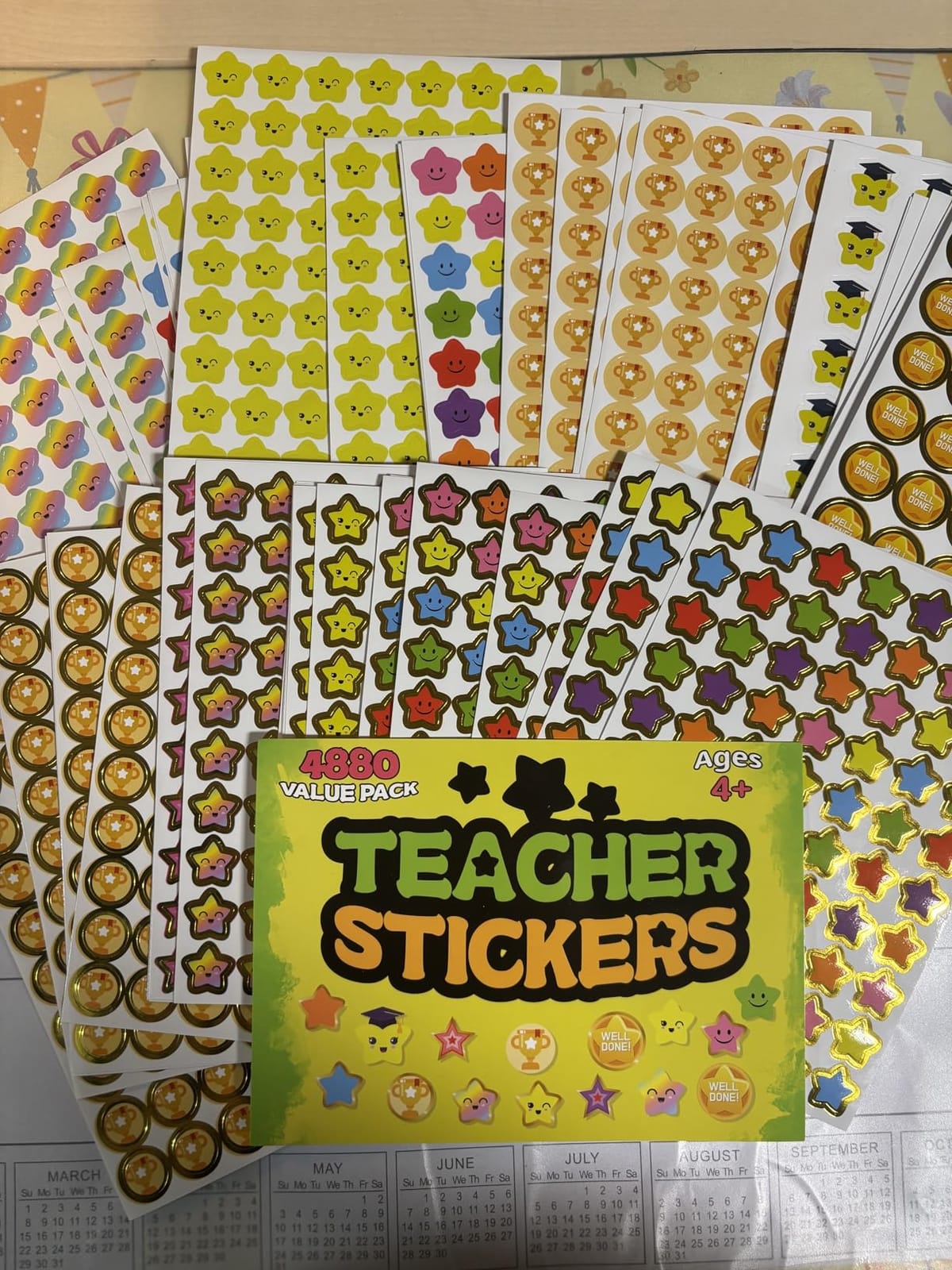 1952 Reward Stickers for Kids, Original Paper Reward Chart Stickers | 30 Sheets, 15 Styles, Reading Logs, Chore Charts, Behavior Charts, Home Routines customer photo 2