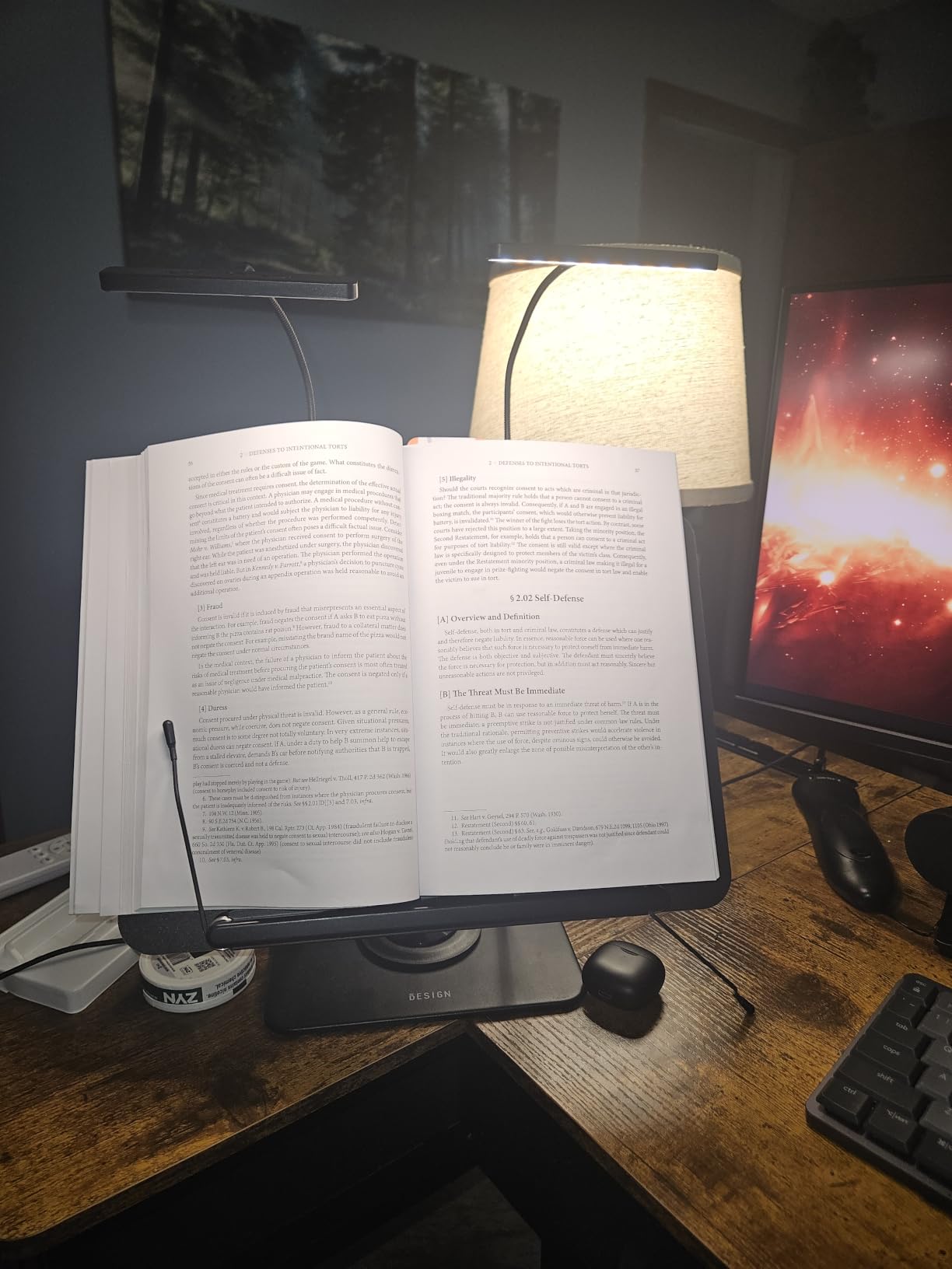 Glocusent 630nm Red Light Reading Light, 26 LED Zero Blue Light Book Lamp | Eye-Care 3 Amber Colors & Brightness Dimmable, Pocket Clip on Lamp, Gifts for Book Lovers, New Mom, Nurse, Men, Women, Travel customer photo 1