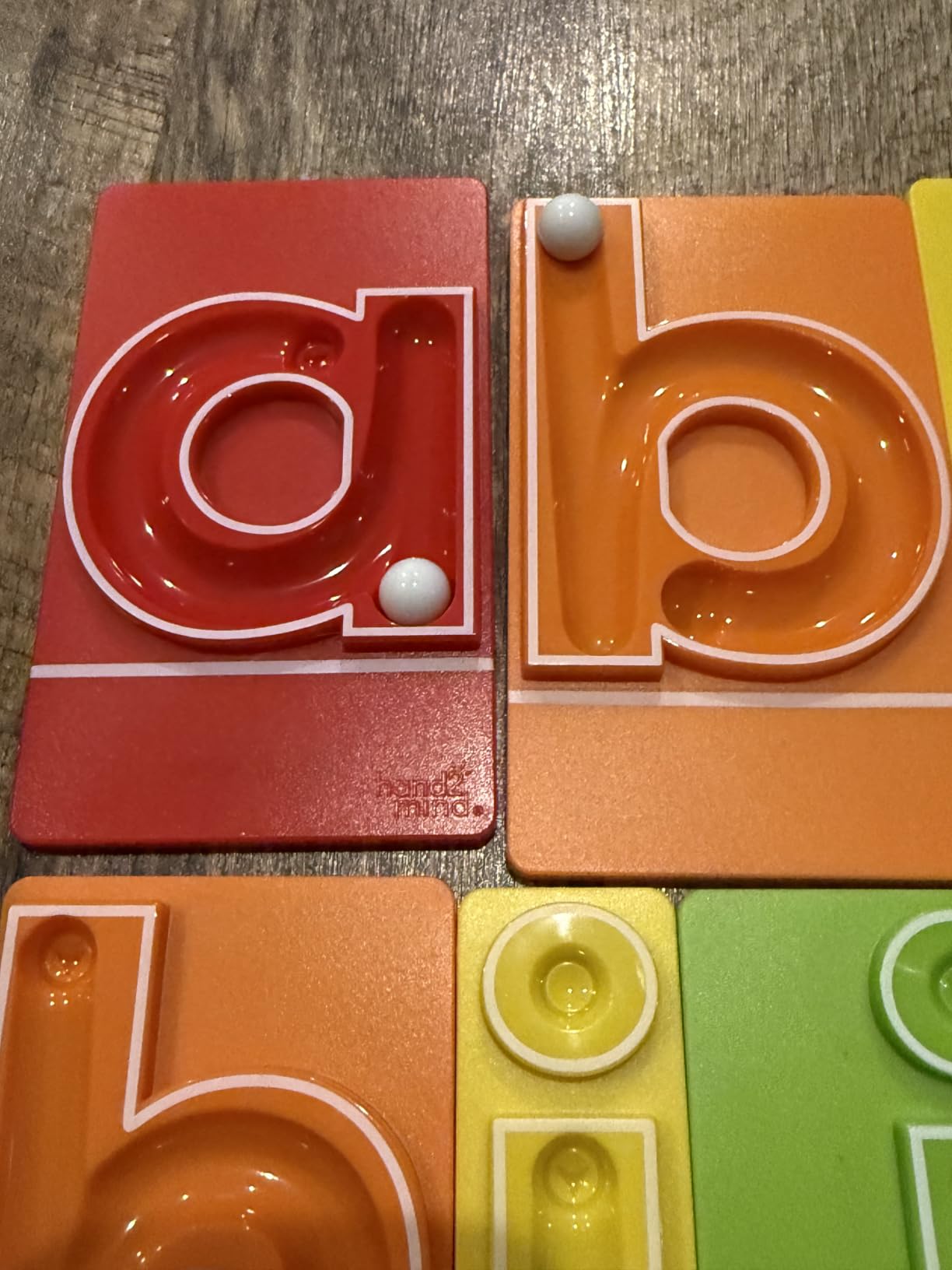 hand2mind MarbleTracers - Lowercase Letters, 24 Letter Tracing Trays, 10 Marbles, Preschool Learning Activities, Fine Motor Skills Toys, Kindergarten Centers for Classroom, Handwriting Practice customer photo 2