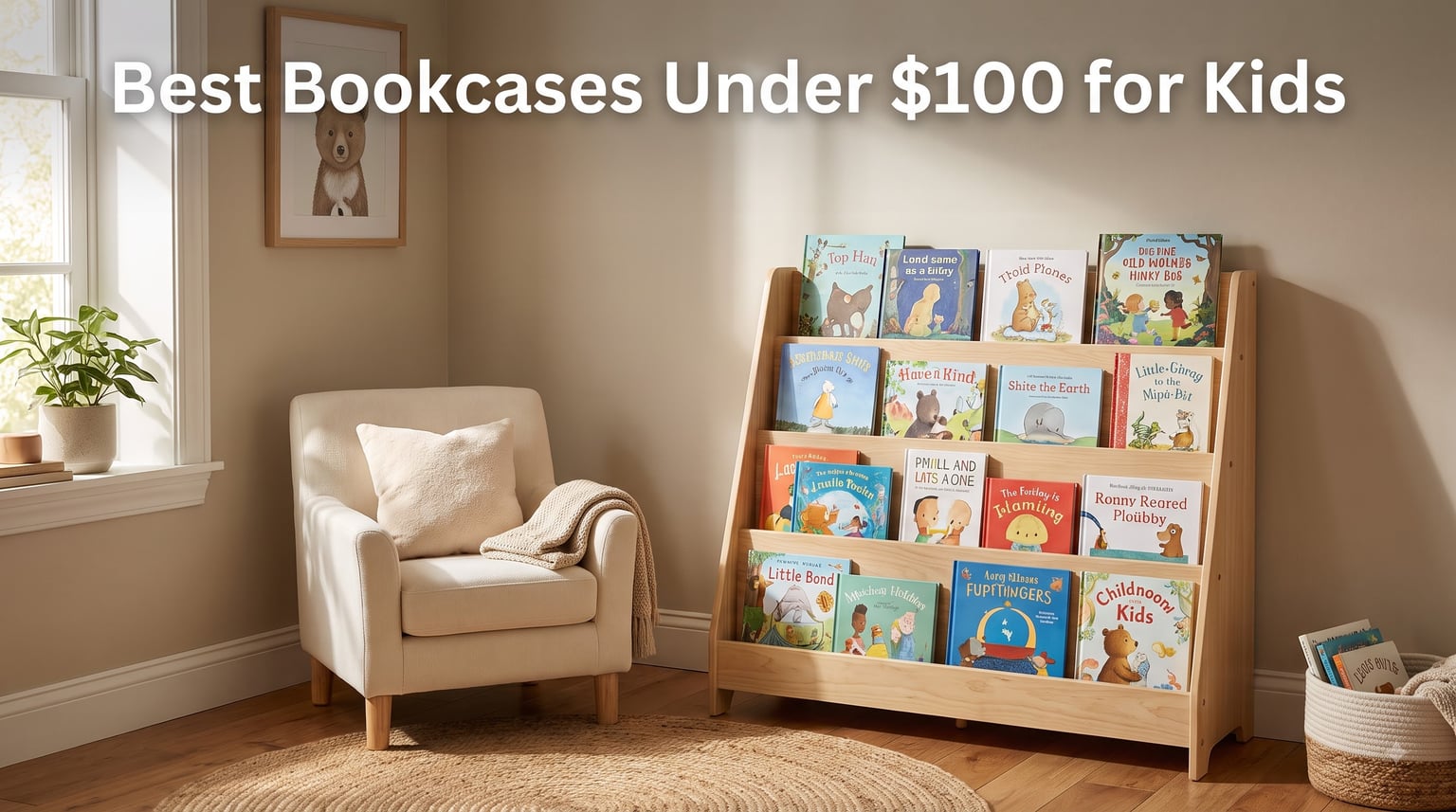 Best Bookcases Under $100 for Kids