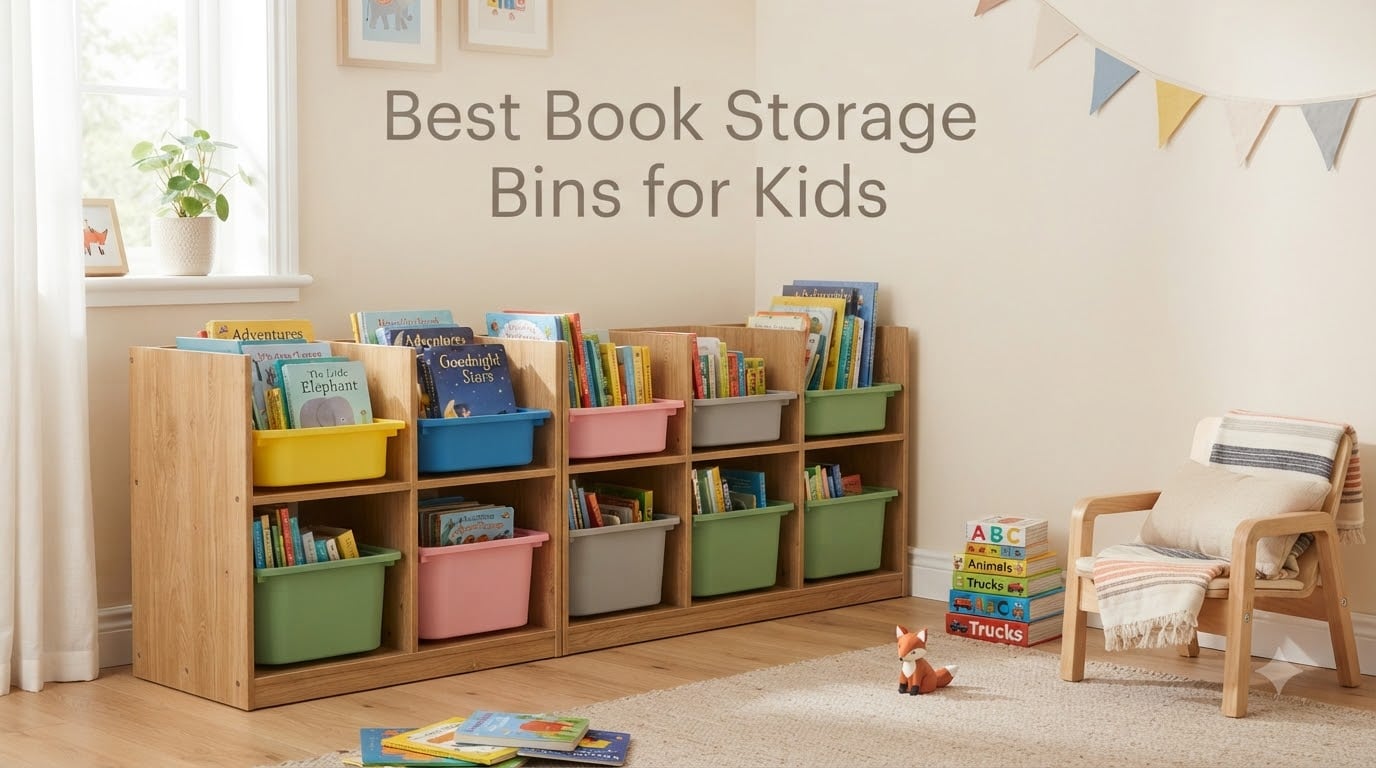 Best Book Storage Bins for Kids