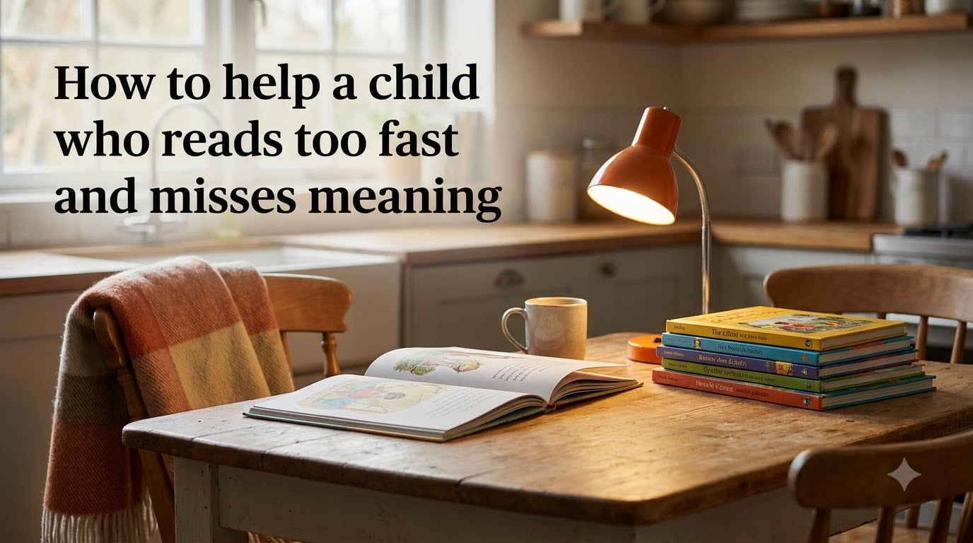 How to help a child who reads too fast and misses meaning