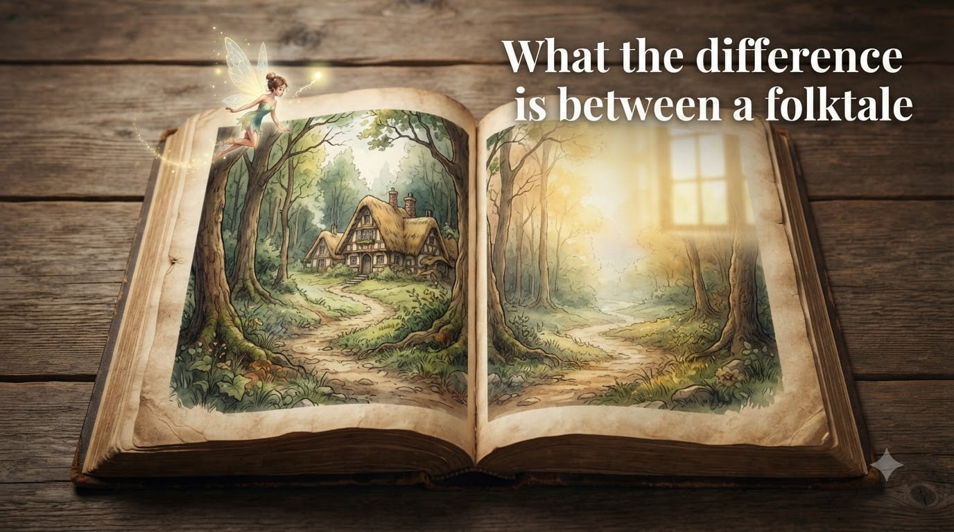 What the difference is between a folktale