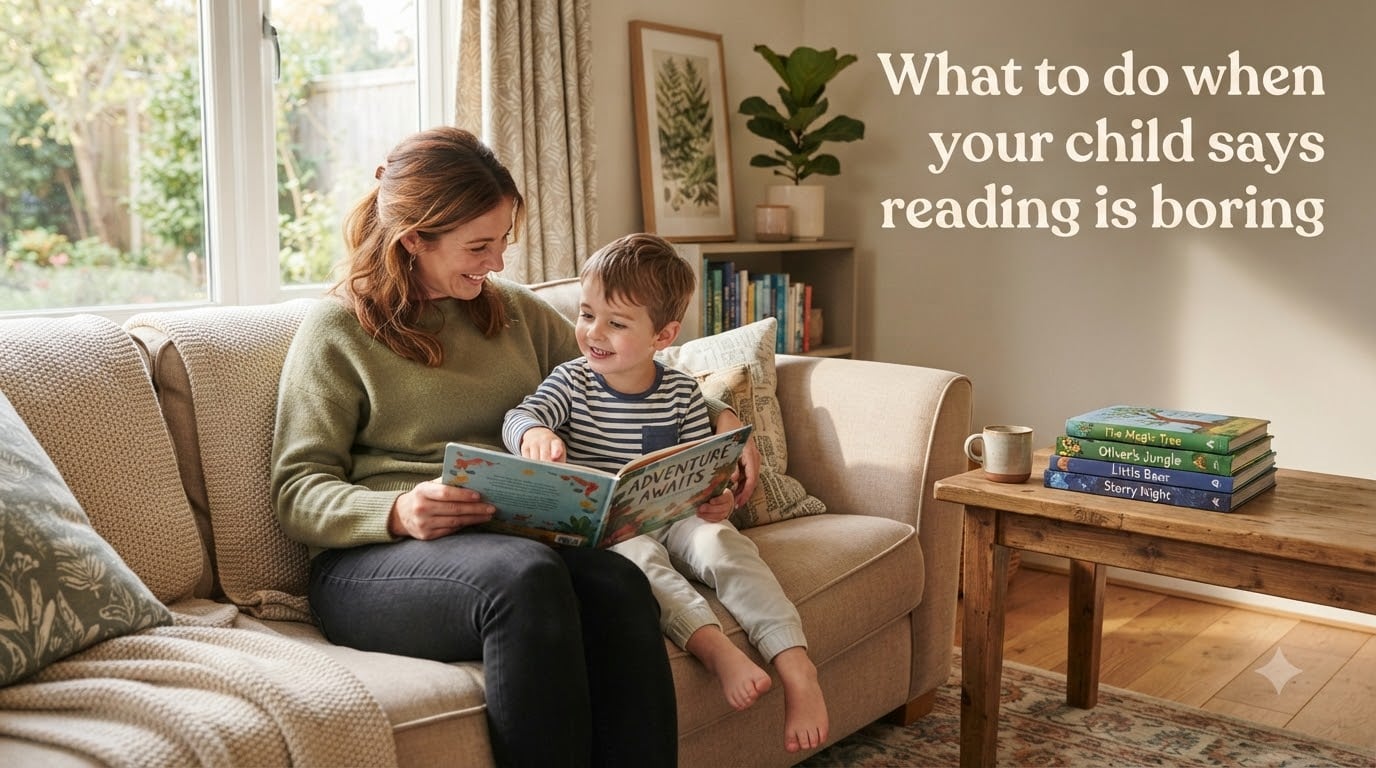 What to do when your child says reading is boring