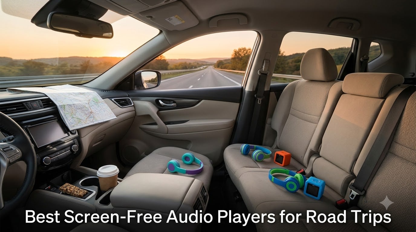 Best Screen-Free Audio Players for Road Trips