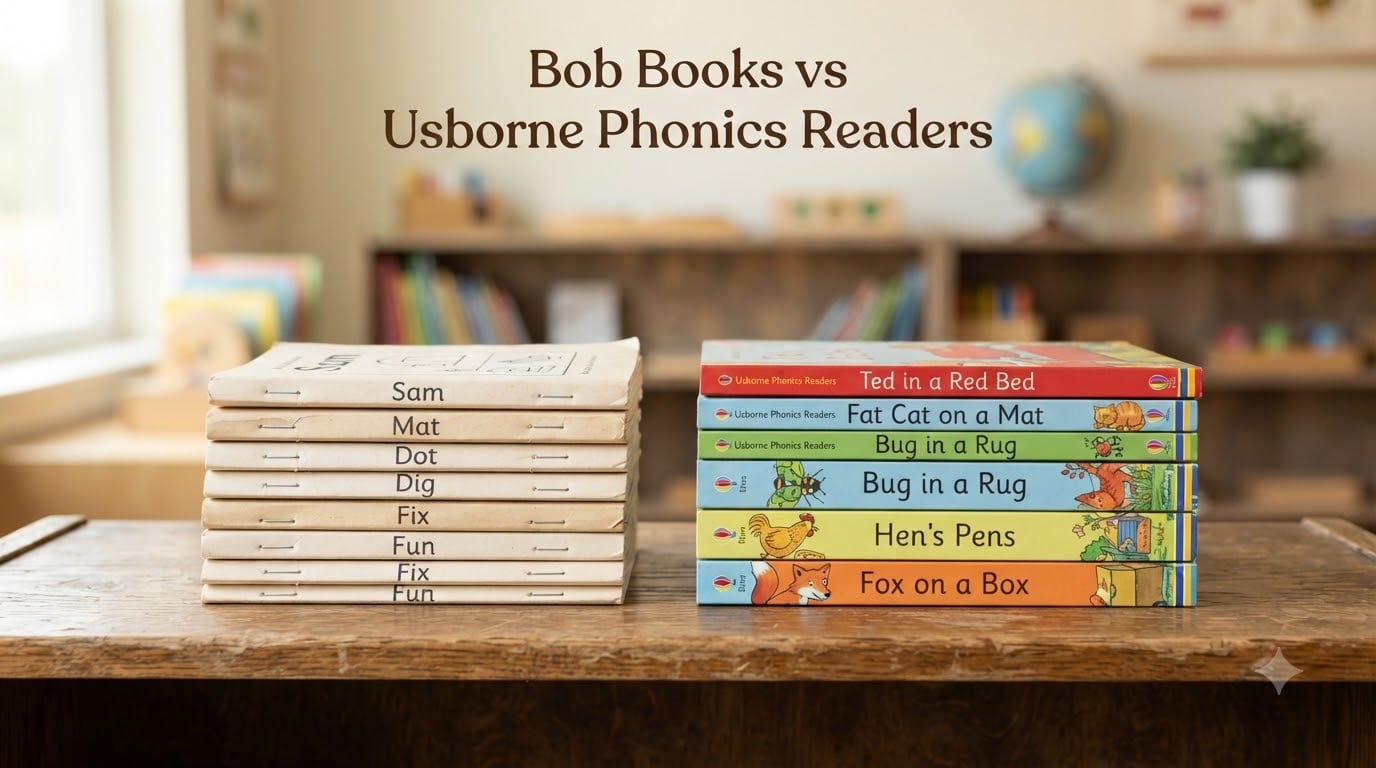 Bob Books vs Usborne Phonics Readers