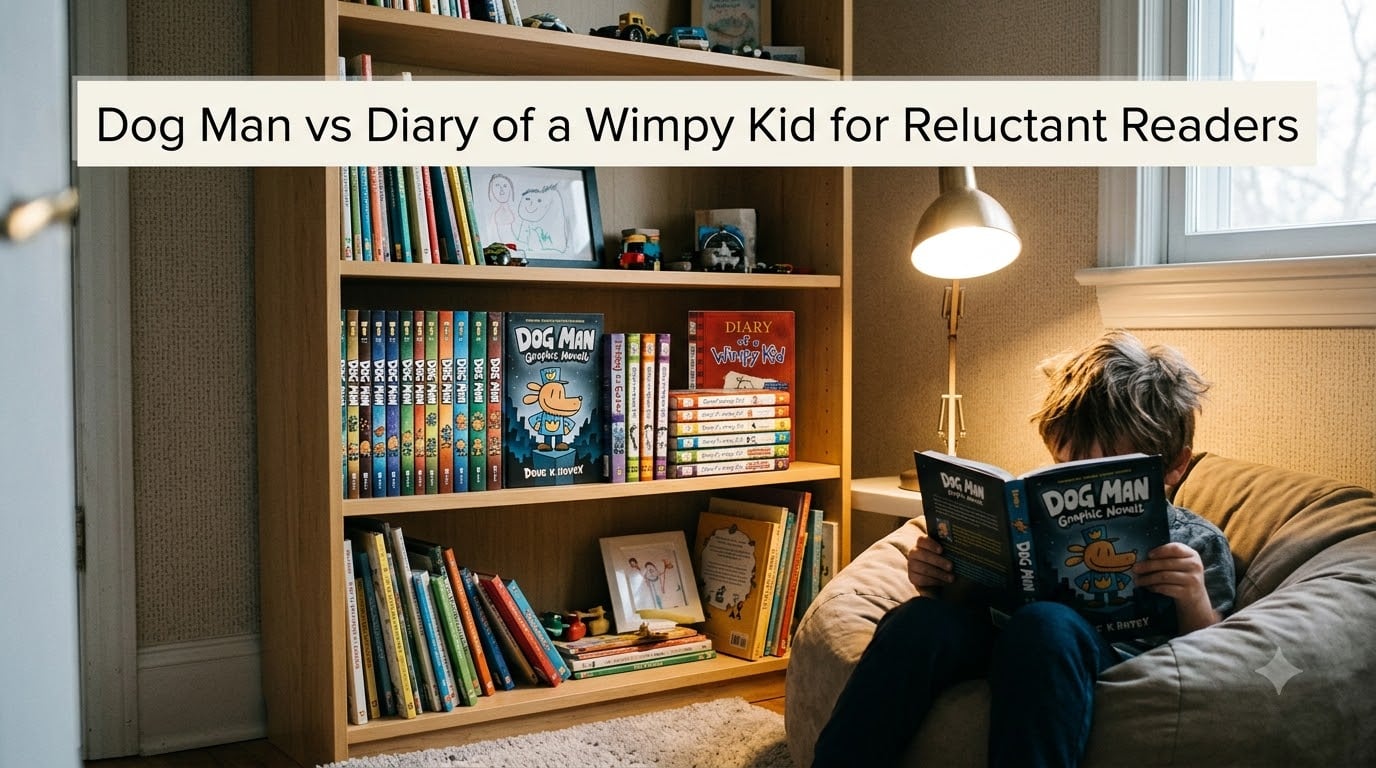 Dog Man vs Diary of a Wimpy Kid for Reluctant Readers