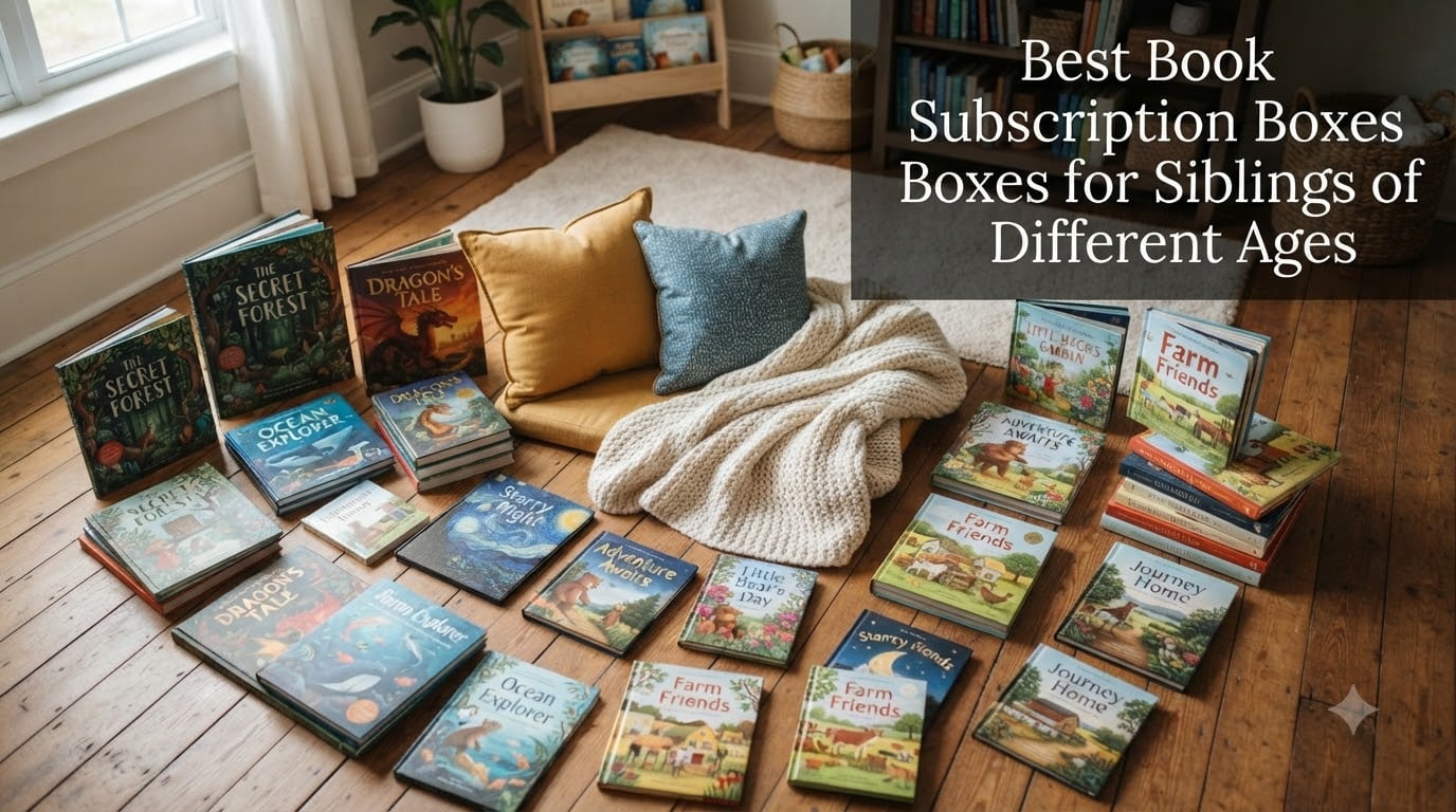 Best Book Subscription Boxes for Siblings of Different Ages