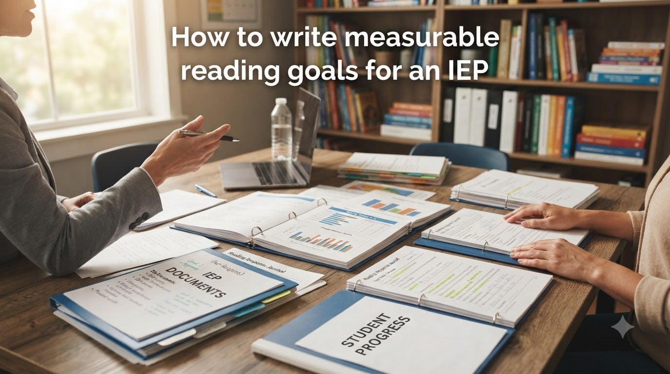 How to write measurable reading goals for an IEP