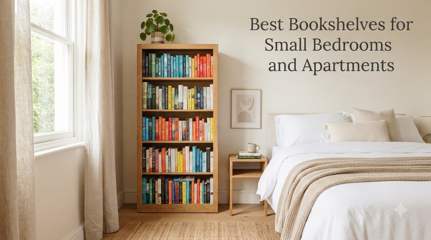 Best Bookshelves for Small Bedrooms and Apartments