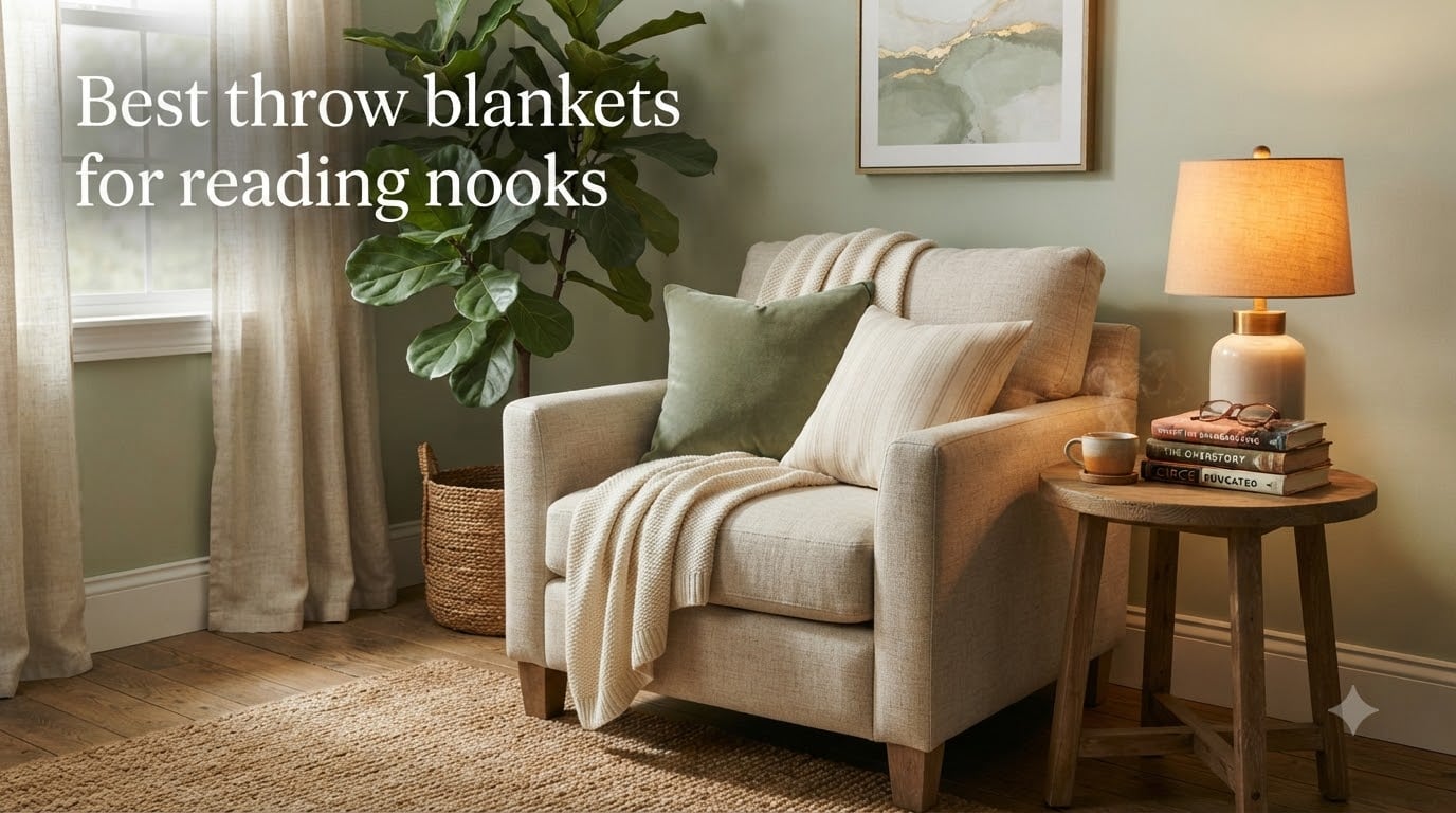 Best throw blankets for reading nooks