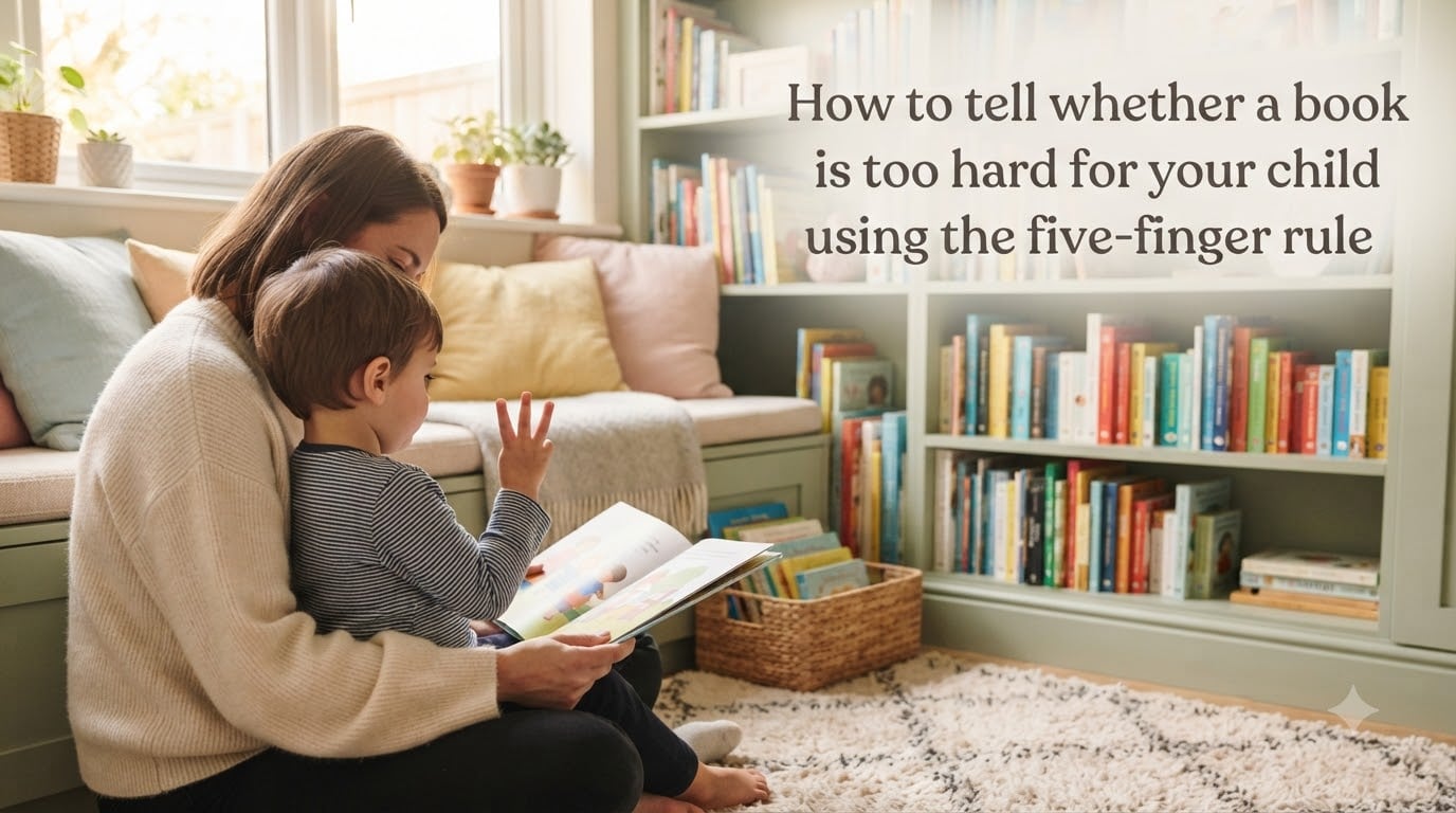 How to tell whether a book is too hard for your child using the five-finger rule