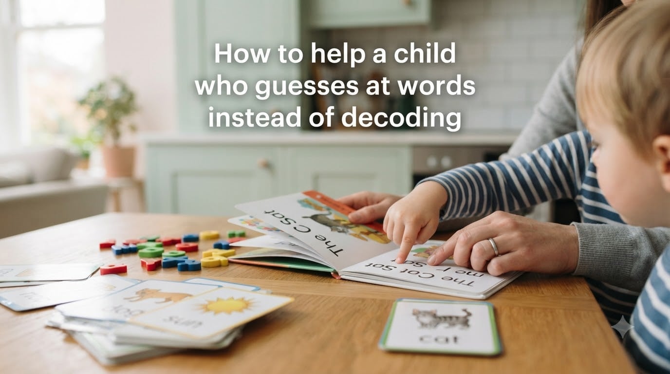 How to help a child who guesses at words instead of decoding