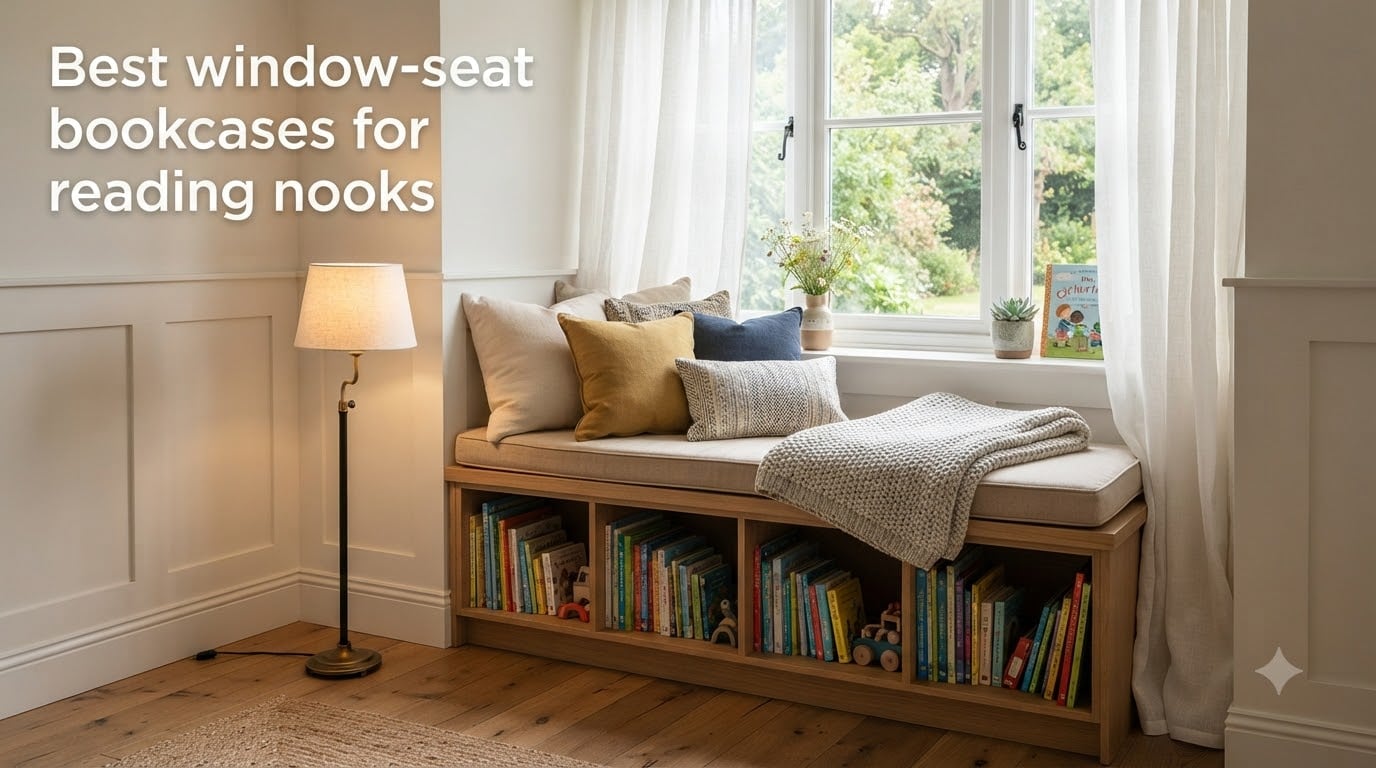 Best window-seat bookcases for reading nooks