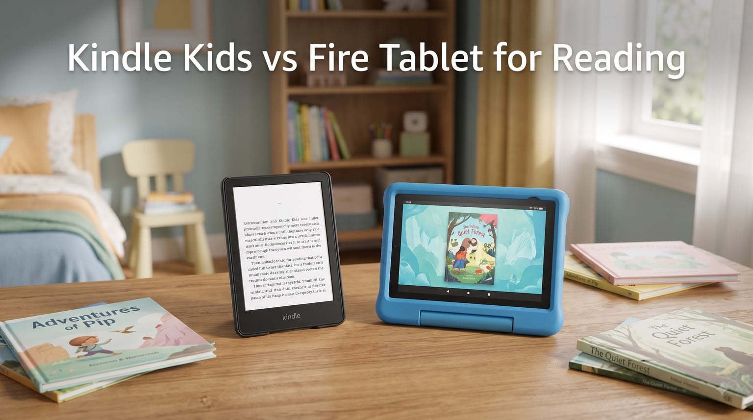 Kindle Kids vs Fire Tablet for Reading