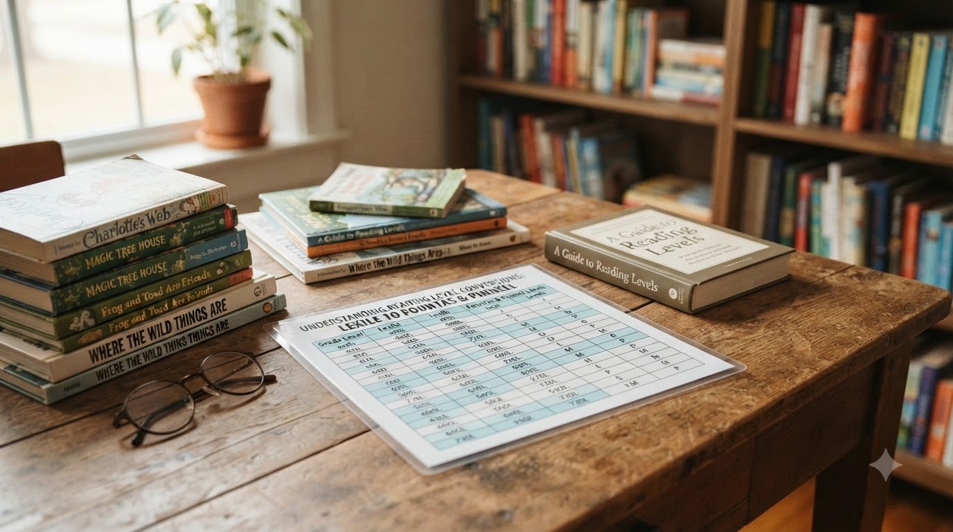 How to convert a Lexile score to a Fountas and Pinnell level and why the crosswalk isn't exact