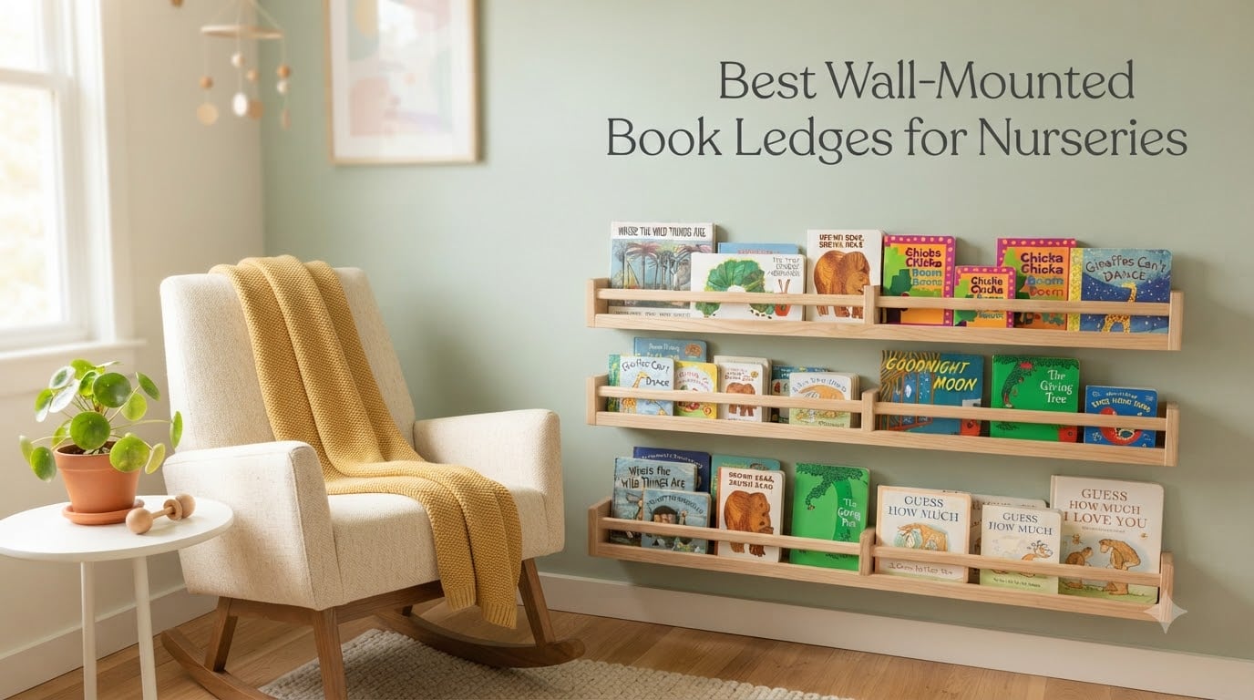 Best Wall-Mounted Book Ledges for Nurseries