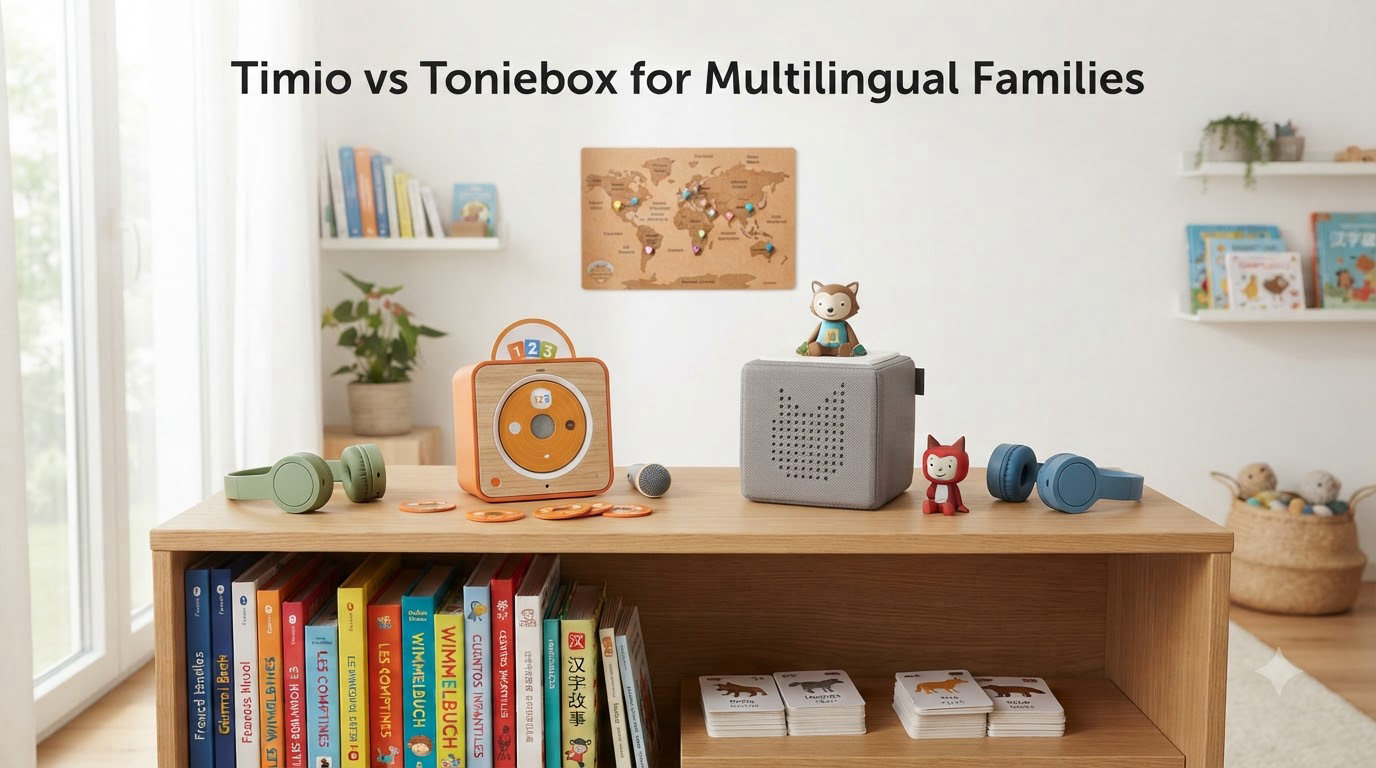 Timio vs Toniebox for Multilingual Families