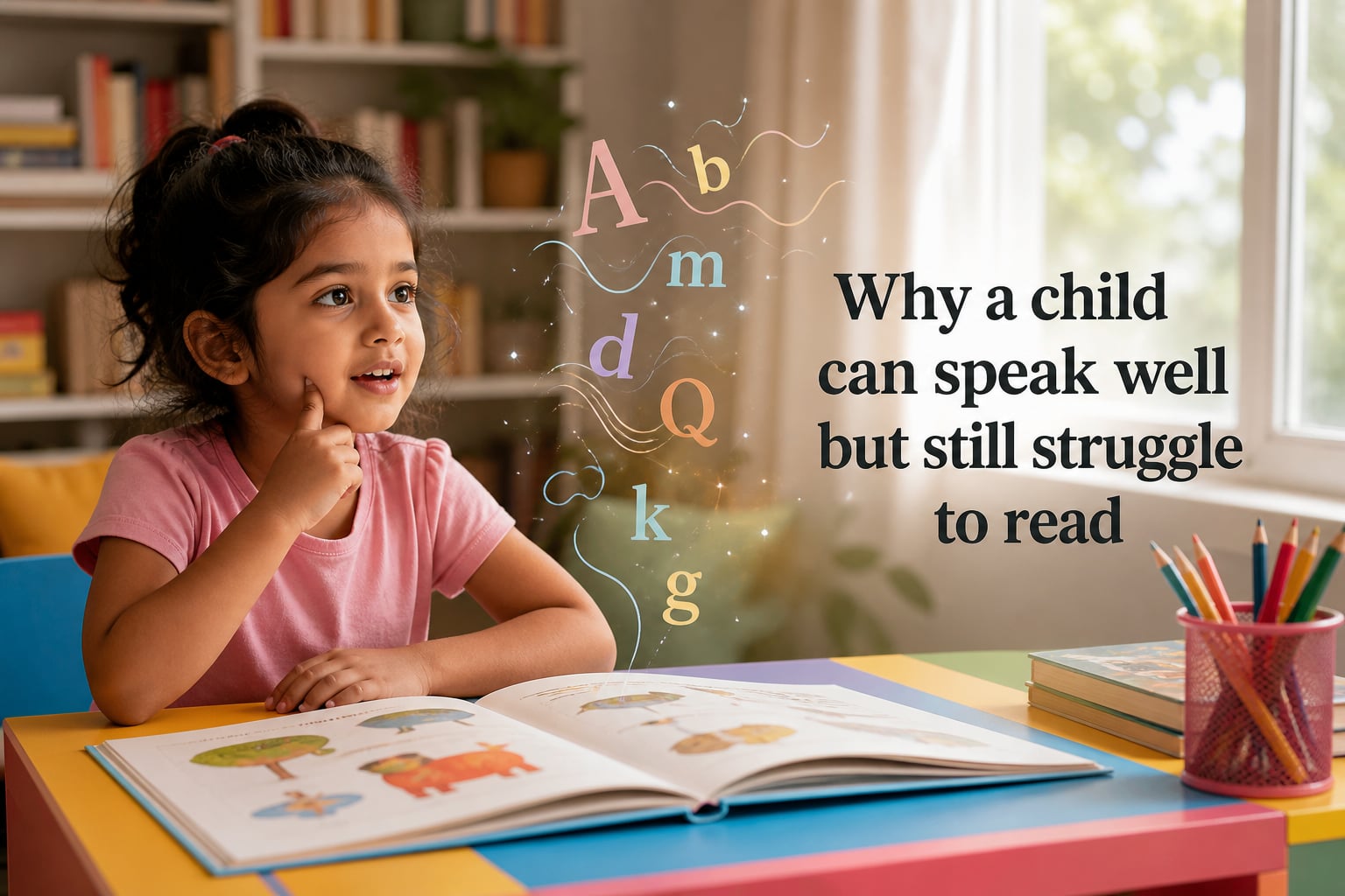 Why a child can speak well but still struggle to read