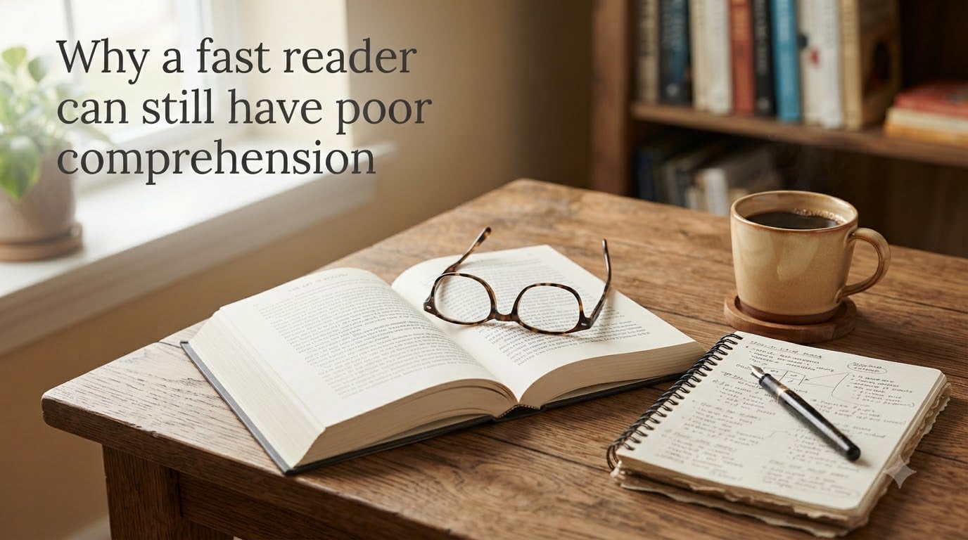 Why a fast reader can still have poor comprehension
