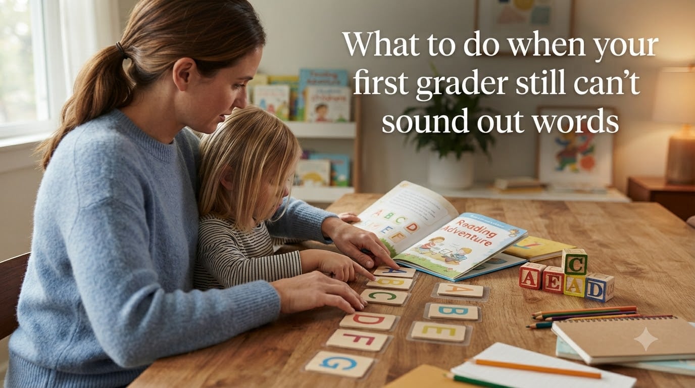 What to do when your first grader still can't sound out words