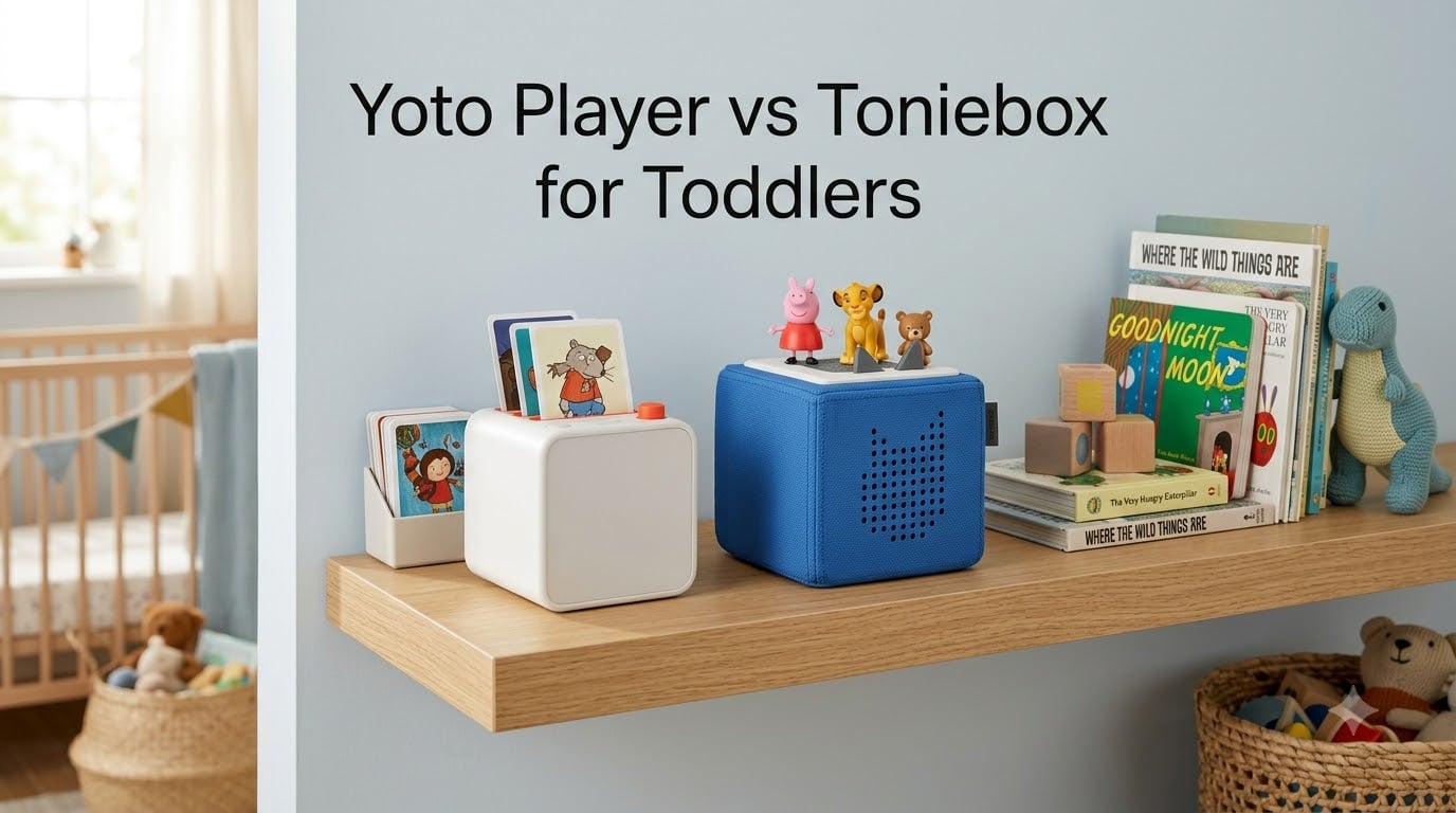 Yoto Player vs Toniebox for Toddlers