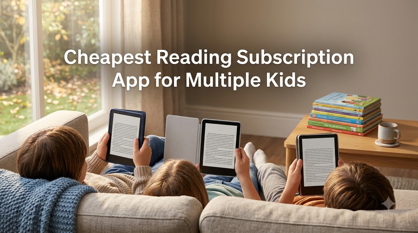 Cheapest Reading Subscription App for Multiple Kids