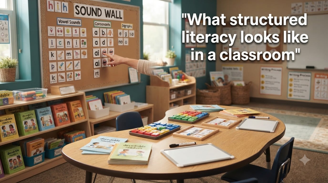 What structured literacy looks like in a classroom